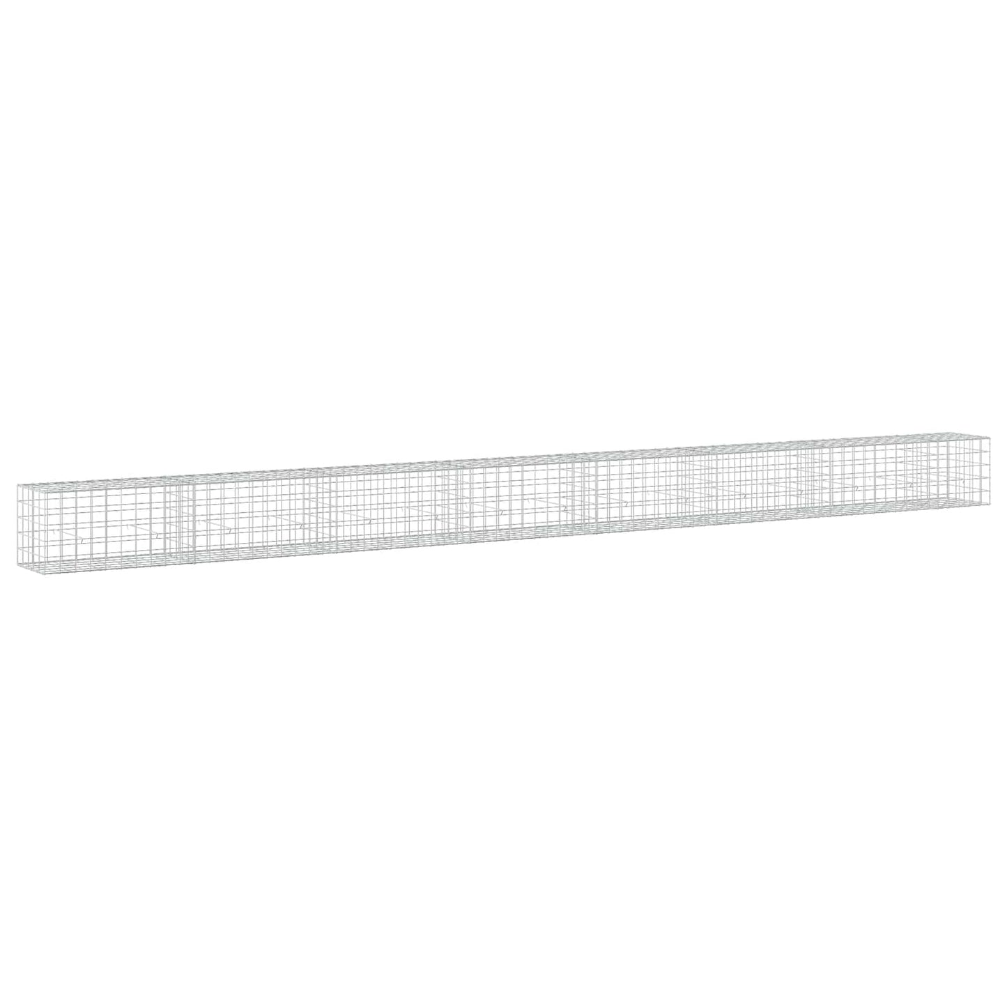 vidaXL Γκαμπιόν με σύρμα 5 mm και πλέγμα 10x10 cm 750x50x50 εκ