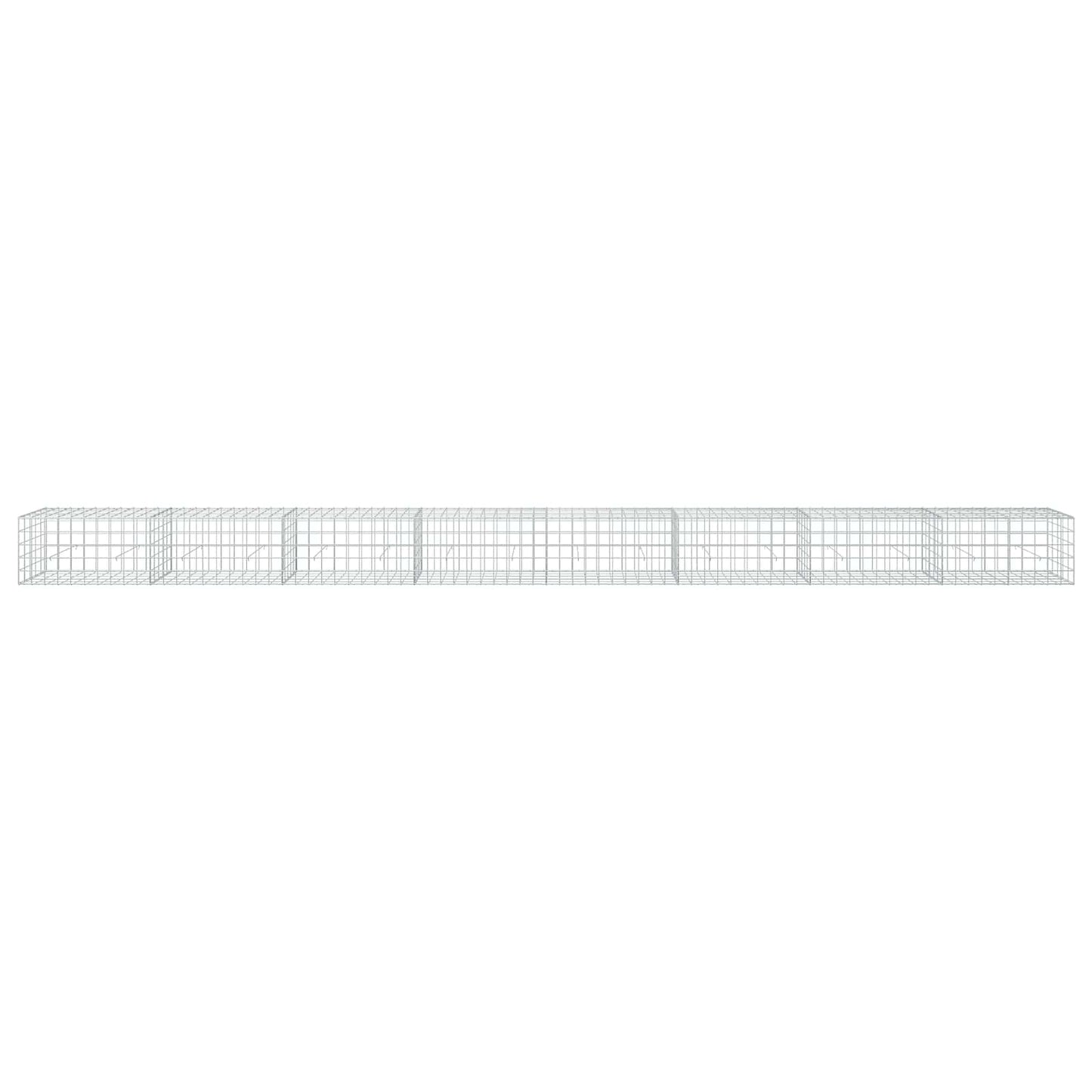 vidaXL Γκαμπιόν με σύρμα 5 mm και πλέγμα 10x10 cm 800x50x50 εκ