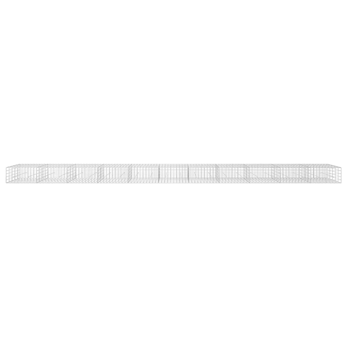 vidaXL Γκαμπιόν με σύρμα 5 mm και πλέγμα 10x10 cm 1100x50x50 εκ