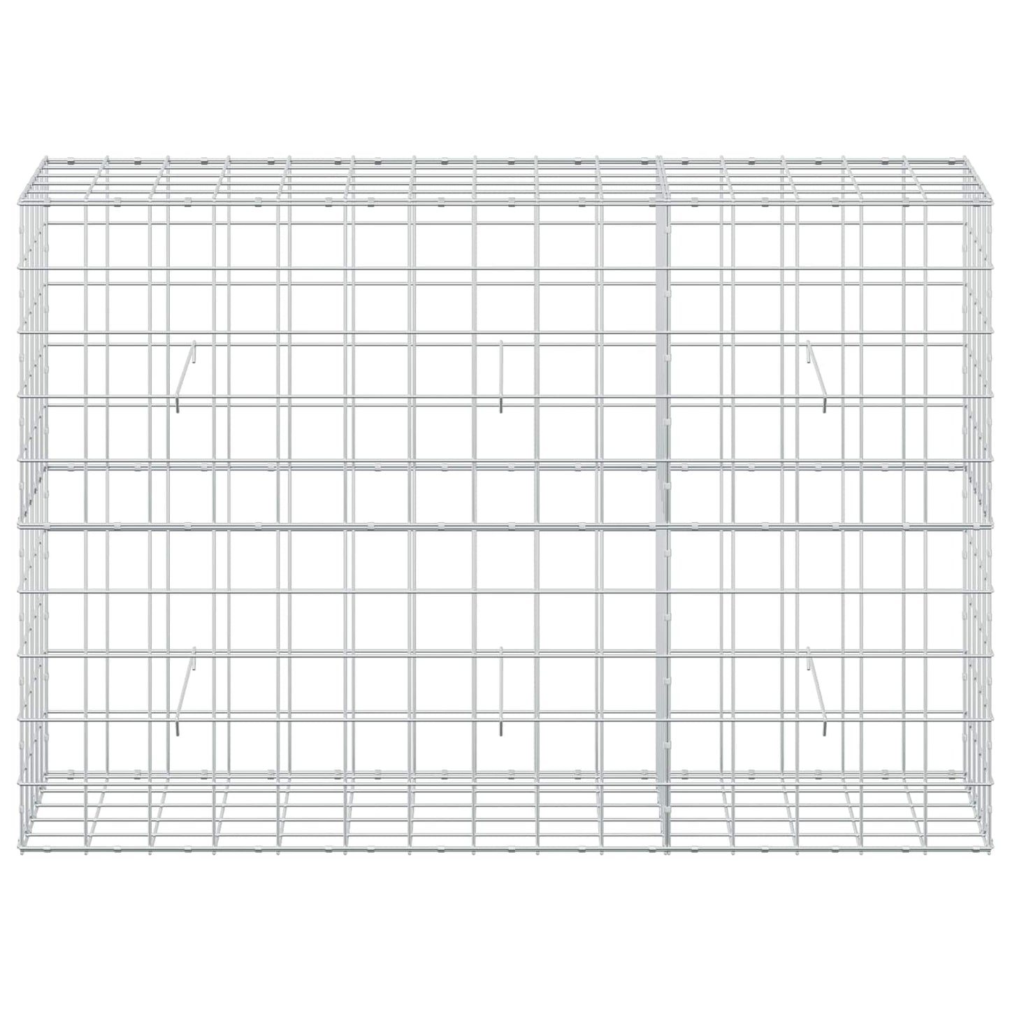 vidaXL Γκαμπιόν με σύρμα 5 mm και πλέγμα 10x10 cm 150x50x100 εκ.