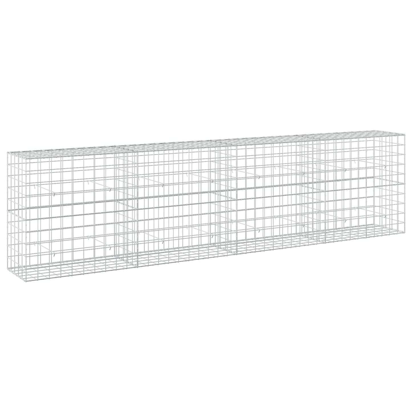 vidaXL Γκαμπιόν με σύρμα 5 mm και πλέγμα 10x10 cm 400x50x100 εκ