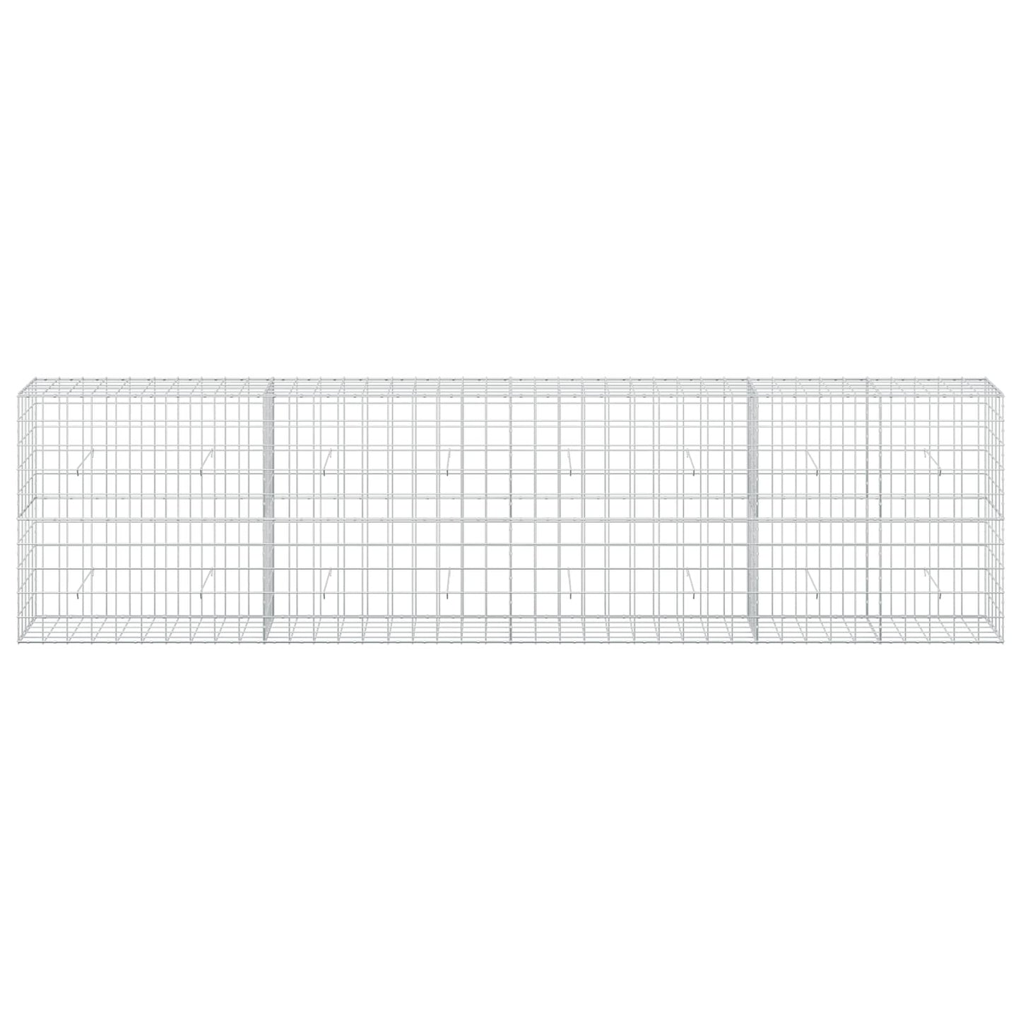 vidaXL Γκαμπιόν με σύρμα 5 mm και πλέγμα 10x10 cm 400x50x100 εκ