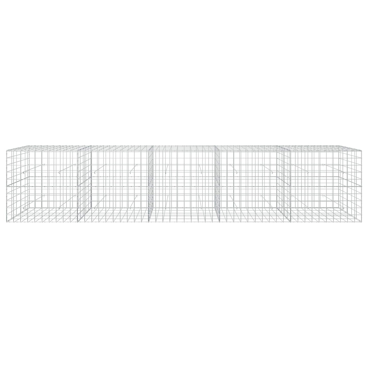 vidaXL Γκαμπιόν με σύρμα 5 mm και πλέγμα 10x10 cm 500x50x100 εκ