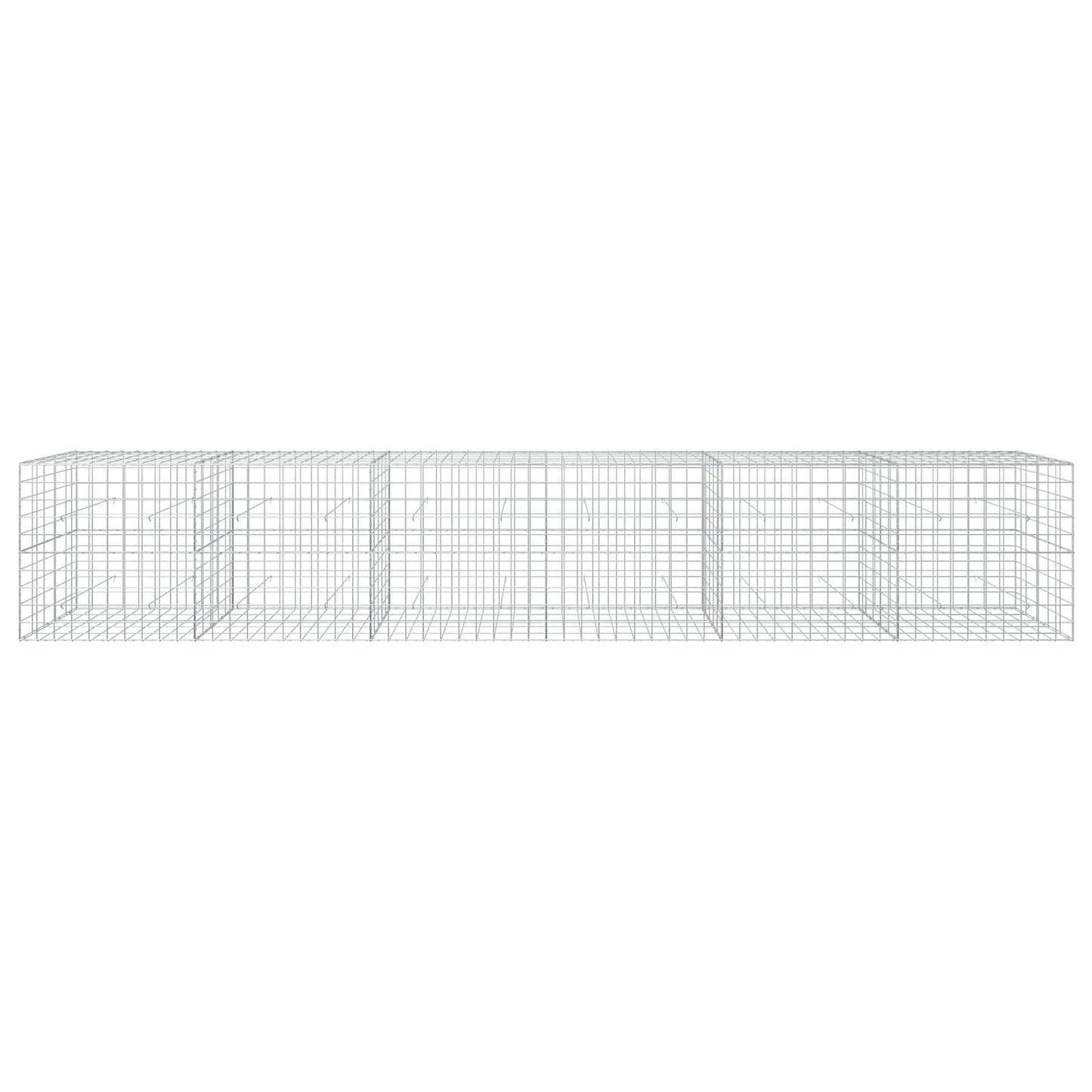 vidaXL Γκαμπιόν με σύρμα 5 mm και πλέγμα 10x10 cm 600x50x100 εκ