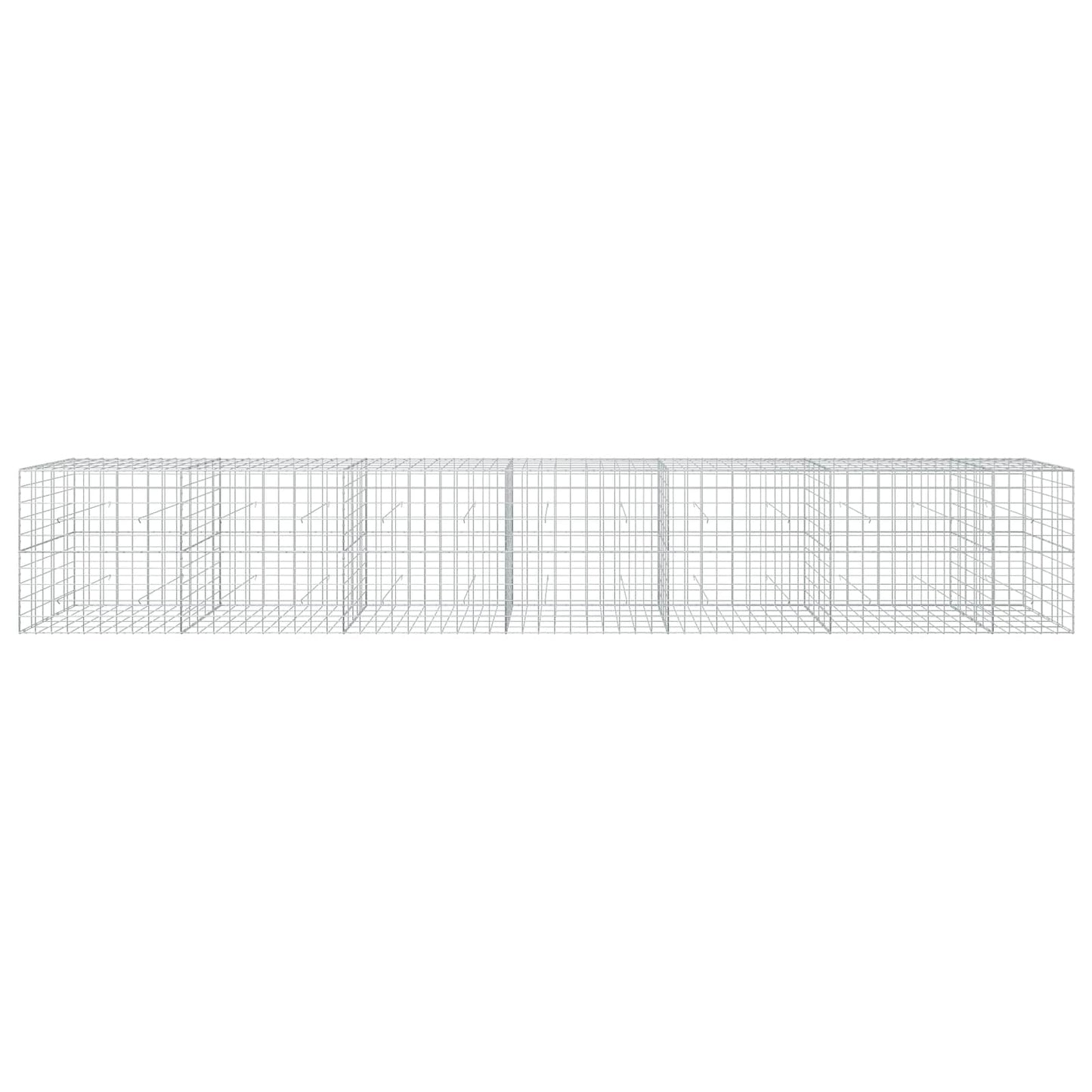 vidaXL Γκαμπιόν με σύρμα 5 mm και πλέγμα 10x10 cm 650x50x100 εκ