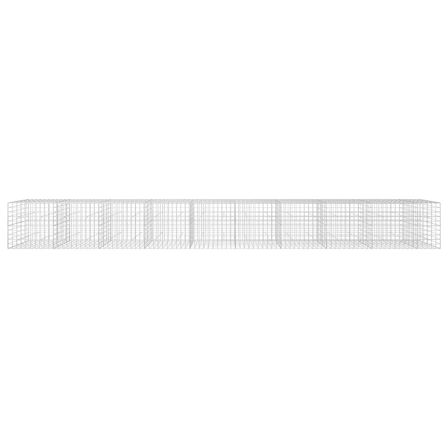 vidaXL Γκαμπιόν με σύρμα 5 mm και πλέγμα 10x10 cm 950x50x100 εκ