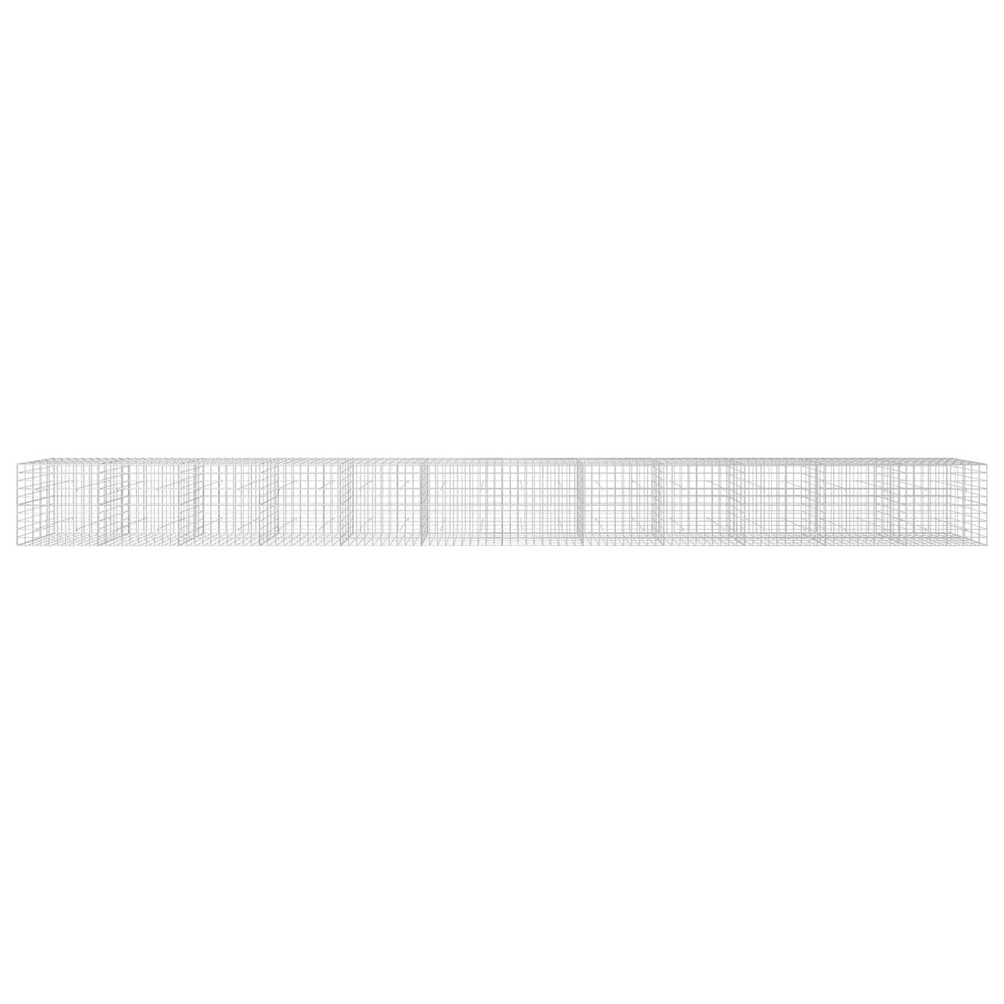 vidaXL Γκαμπιόν με σύρμα 5 mm και πλέγμα 10x10 cm 1200x50x100 εκ