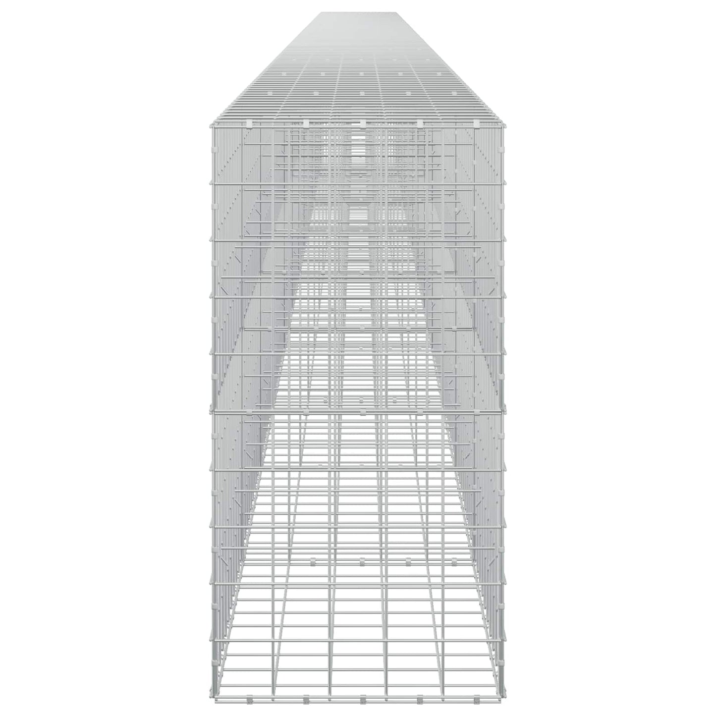 vidaXL Γκαμπιόν με σύρμα 5 mm και πλέγμα 10x10 cm 1200x50x100 εκ