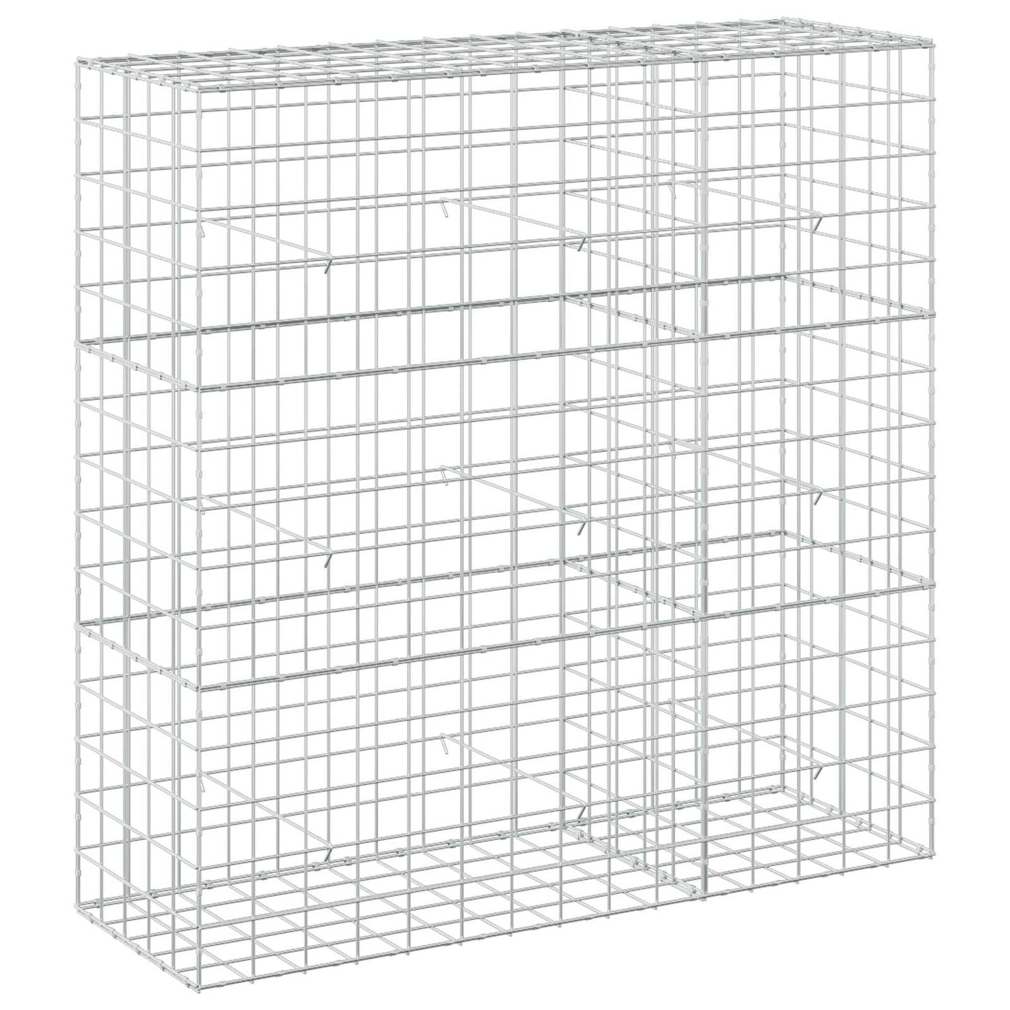 vidaXL Γκαμπιόν με σύρμα 5 mm και πλέγμα 10x10 cm 150x50x150 εκ