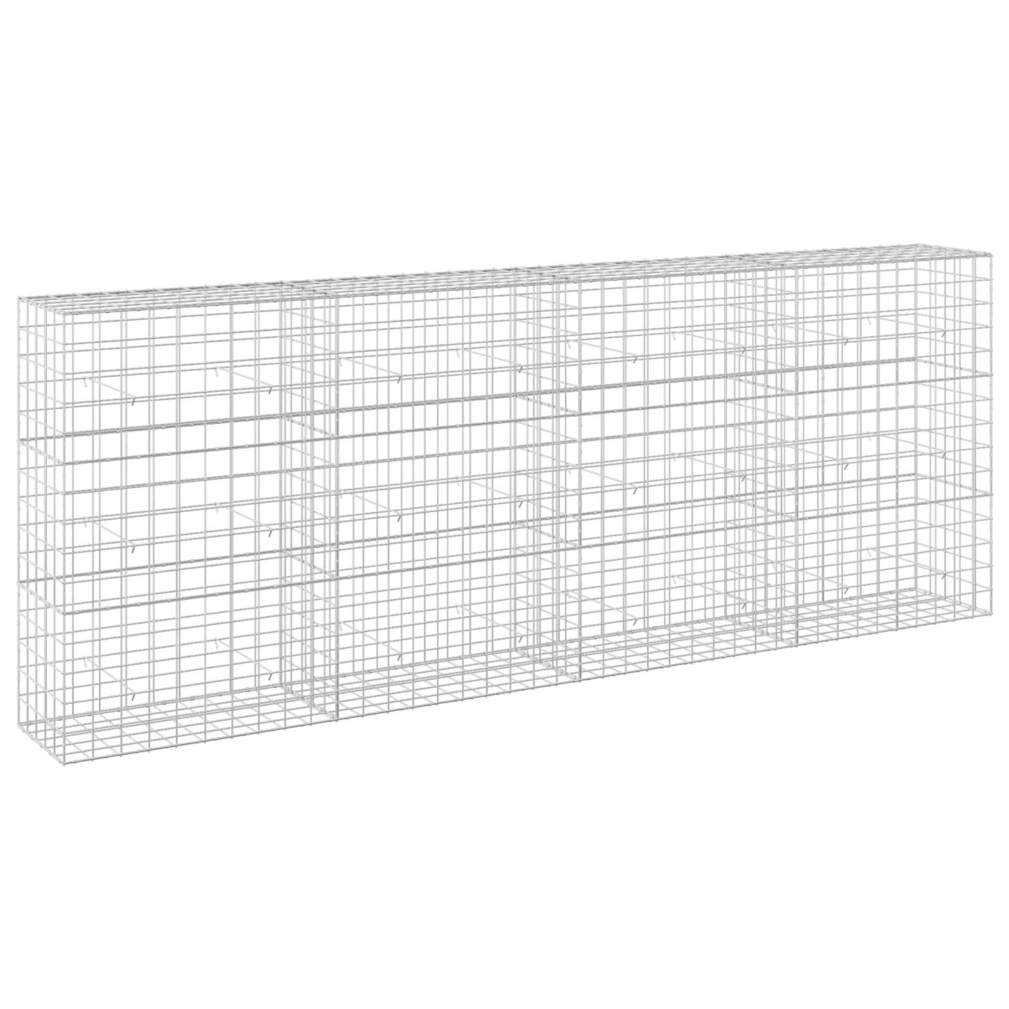 vidaXL Γκαμπιόν με σύρμα 5 mm και πλέγμα 10x10 cm 400x50x150 εκ