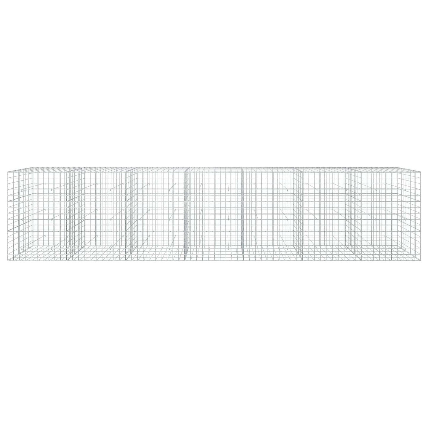 vidaXL Γκαμπιόν με σύρμα 5 mm και πλέγμα 10x10 cm 700x50x150 εκ.