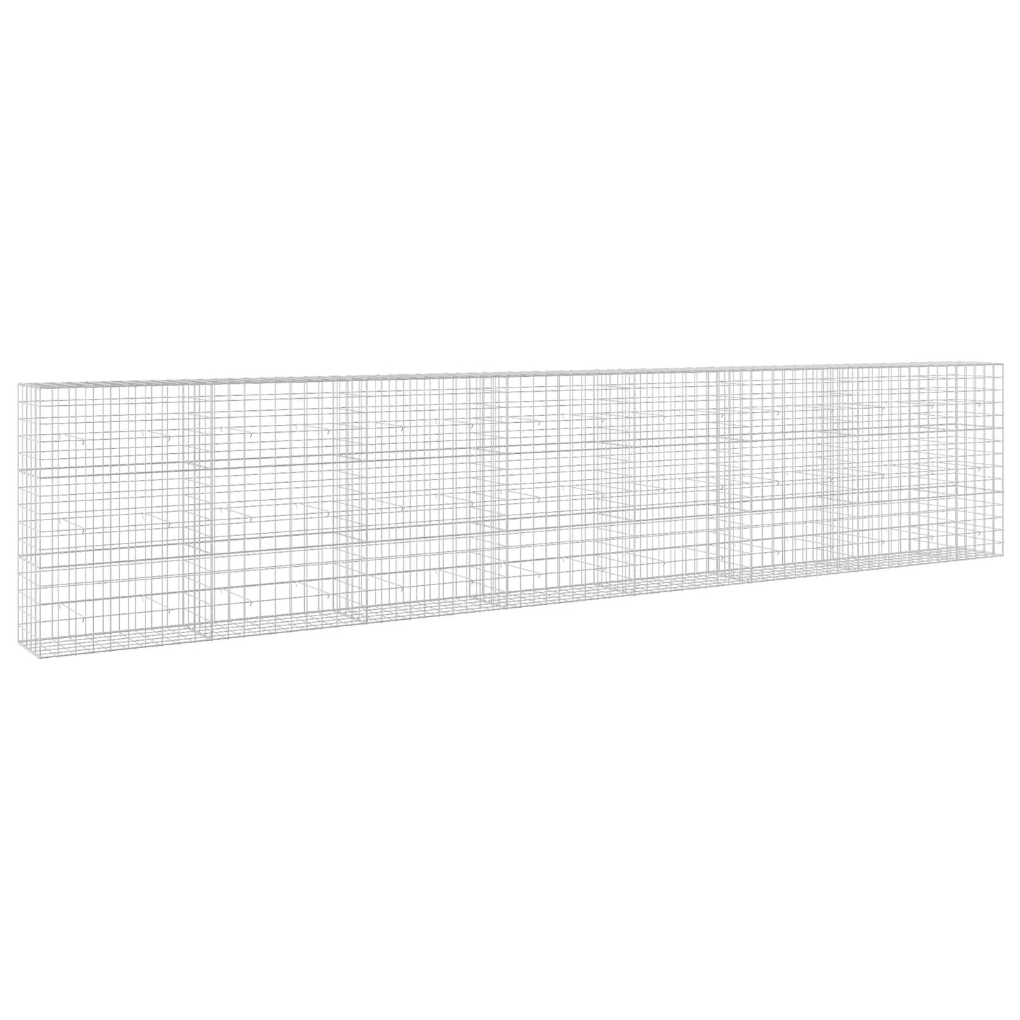 vidaXL Γκαμπιόν με σύρμα 5 mm και πλέγμα 10x10 cm 750x50x150 εκ