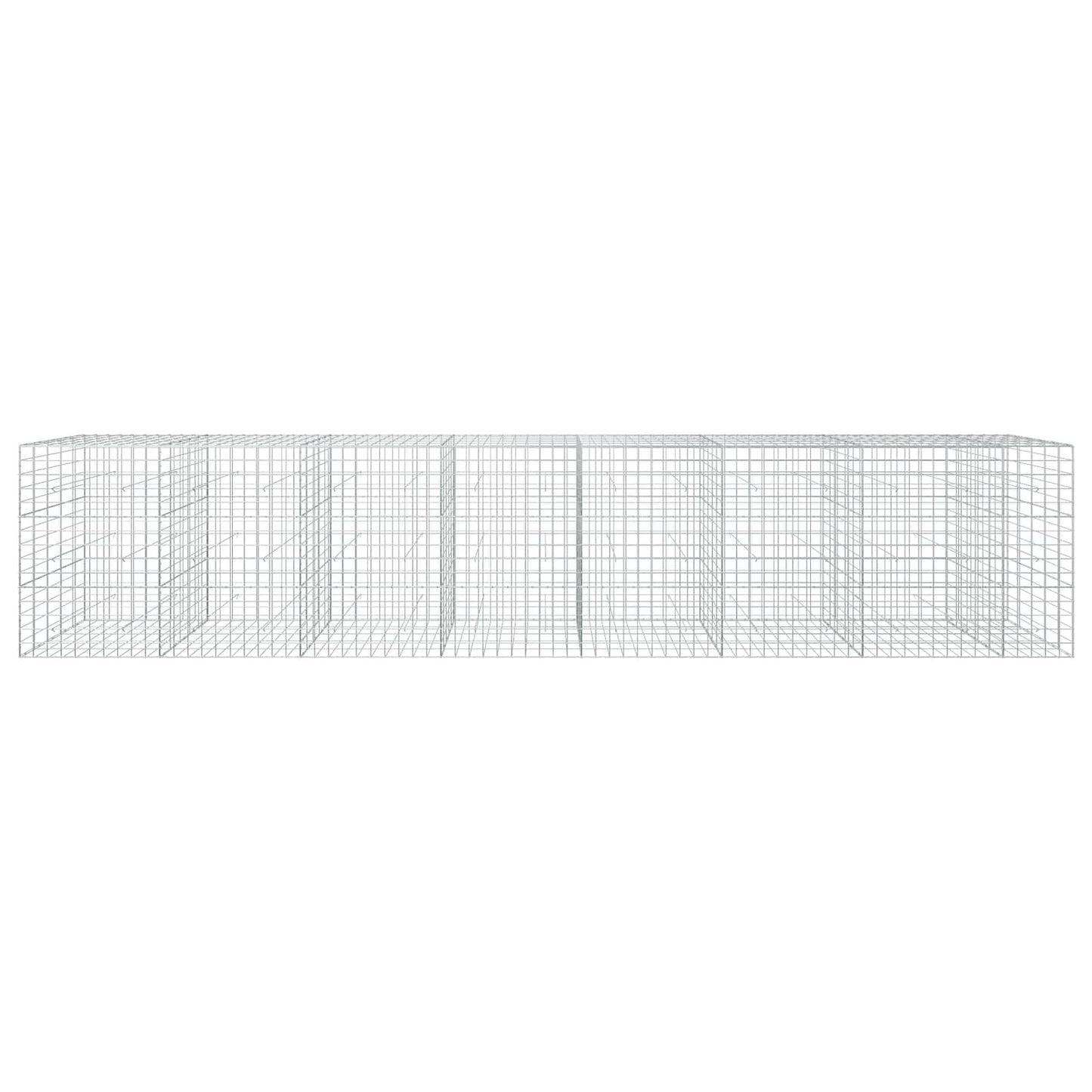 vidaXL Γκαμπιόν με σύρμα 5 mm και πλέγμα 10x10 cm 750x50x150 εκ