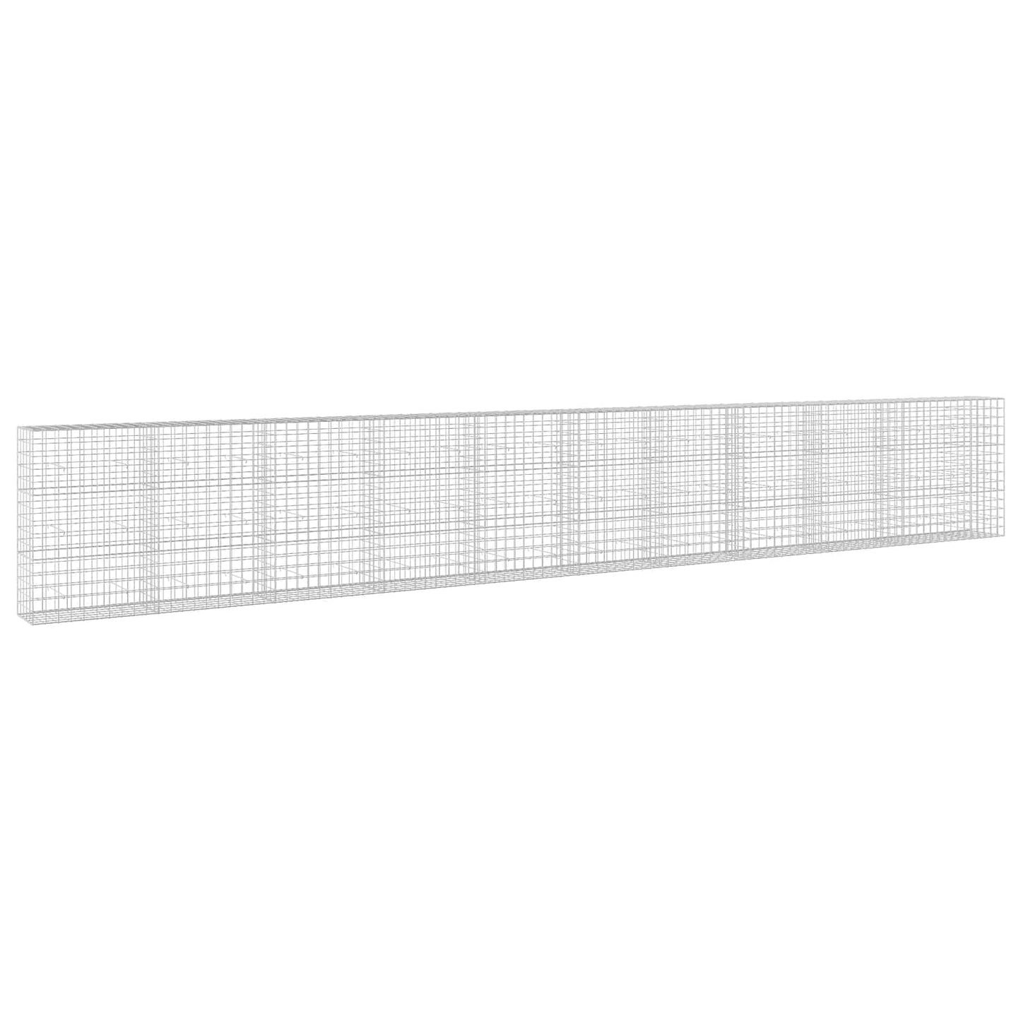 vidaXL Γκαμπιόν με σύρμα 5 mm και πλέγμα 10x10 cm 1050x50x150 εκ