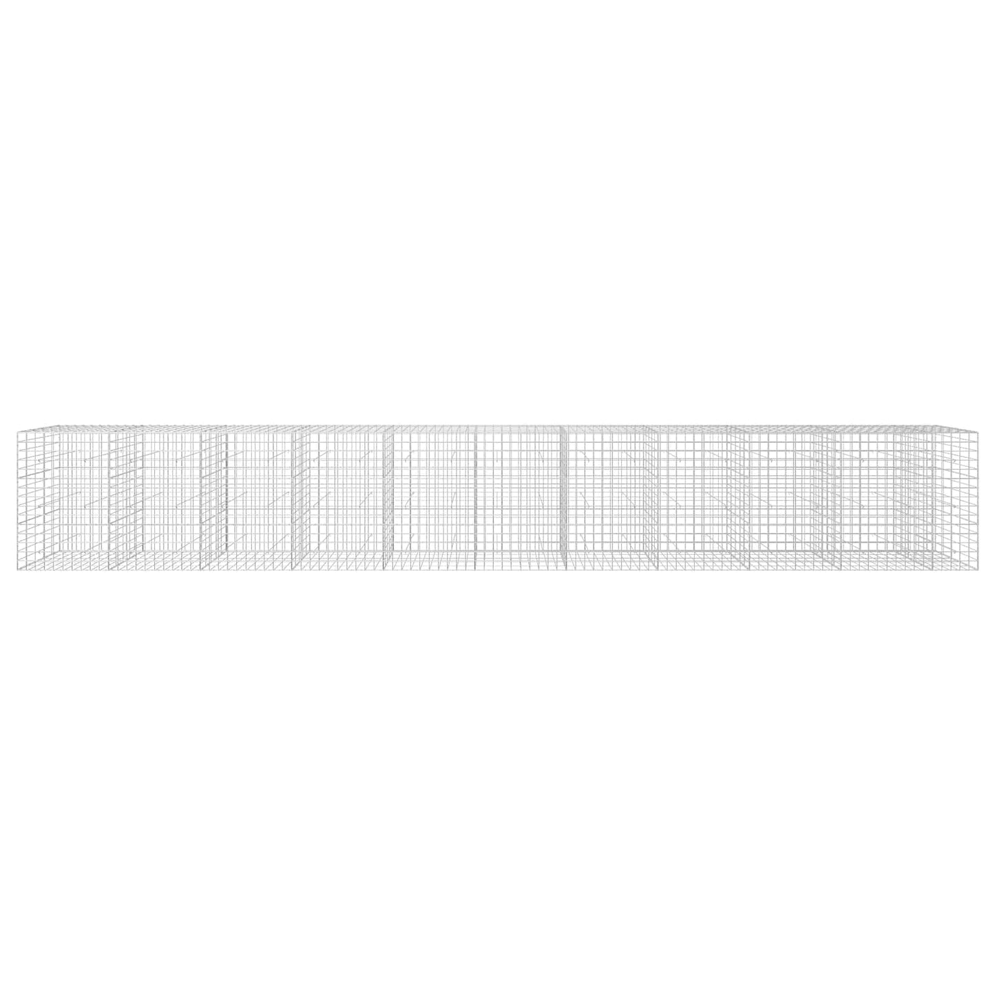 vidaXL Γκαμπιόν με σύρμα 5 mm και πλέγμα 10x10 cm 1050x50x150 εκ