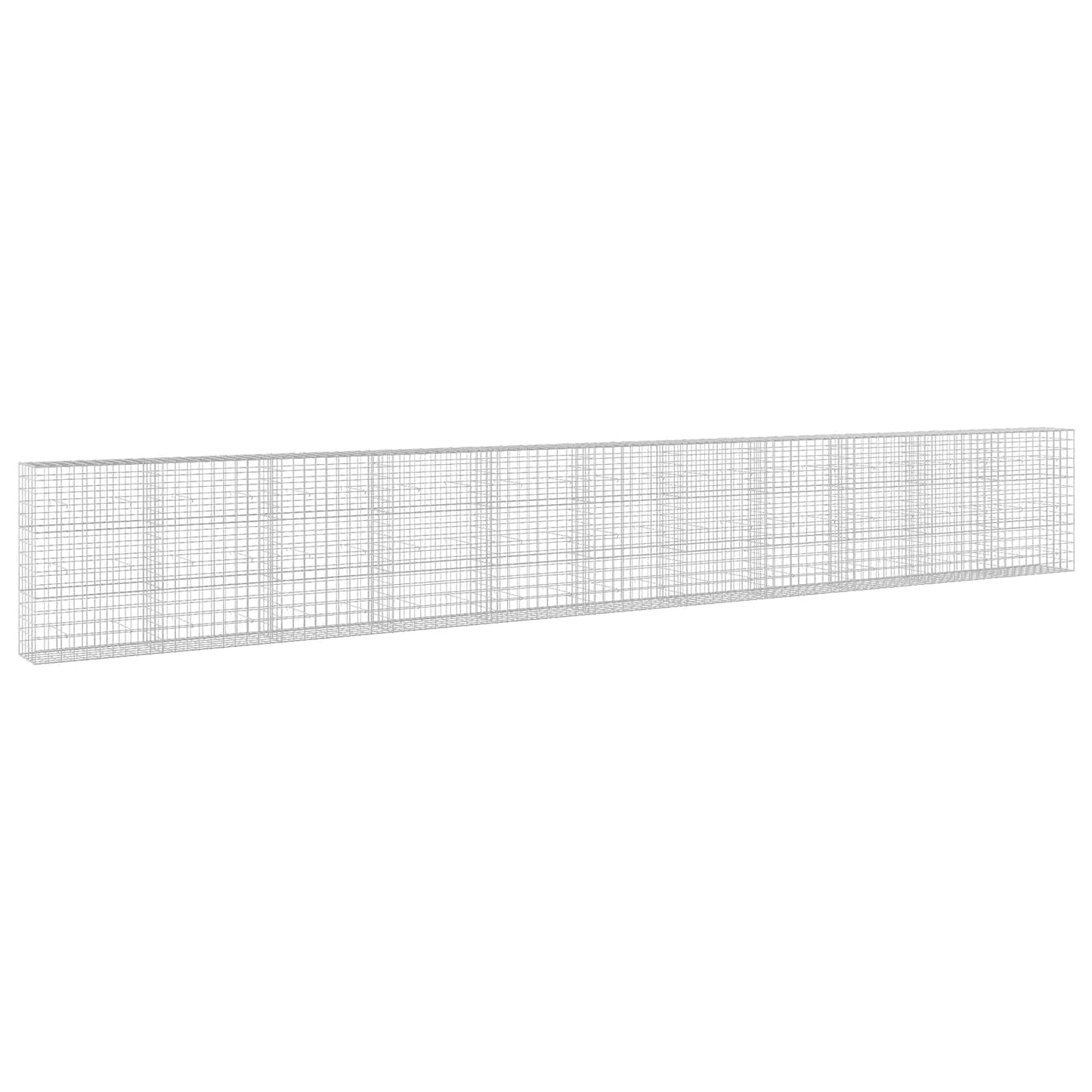 vidaXL Γκαμπιόν με σύρμα 5 mm και πλέγμα 10x10 cm 1100x50x150 εκ