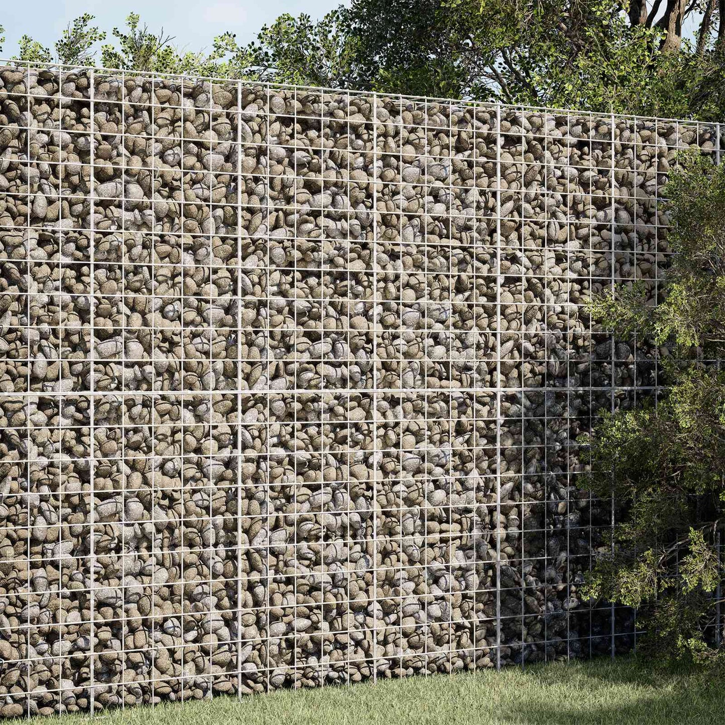 vidaXL Γκαμπιόν με σύρμα 5 mm και πλέγμα 10x10 cm 150x50x200 εκ