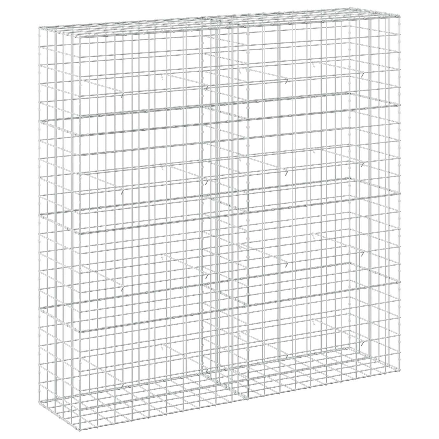vidaXL Γκαμπιόν με σύρμα 5 mm και πλέγμα 10x10 cm 200x50x200 εκ