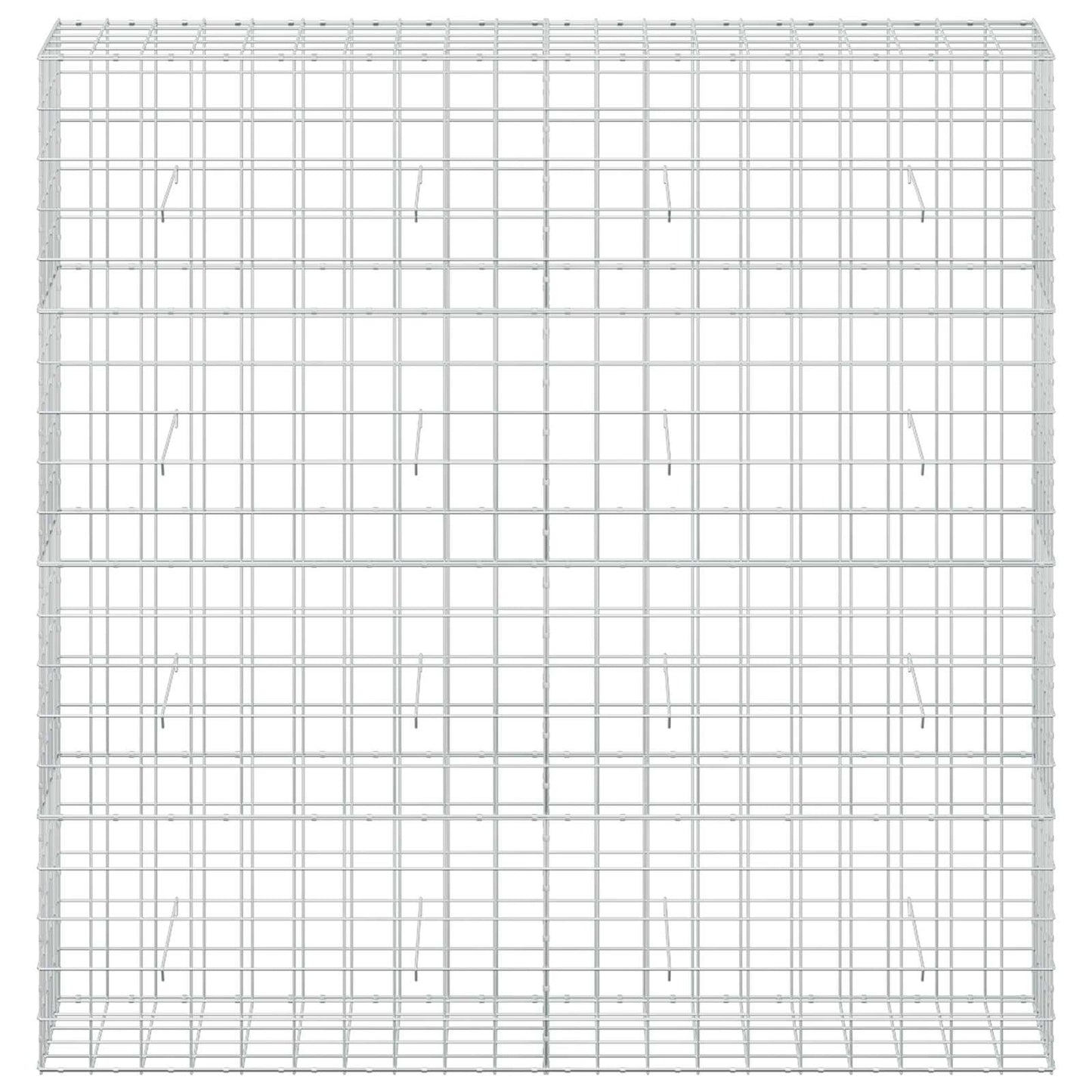 vidaXL Γκαμπιόν με σύρμα 5 mm και πλέγμα 10x10 cm 200x50x200 εκ
