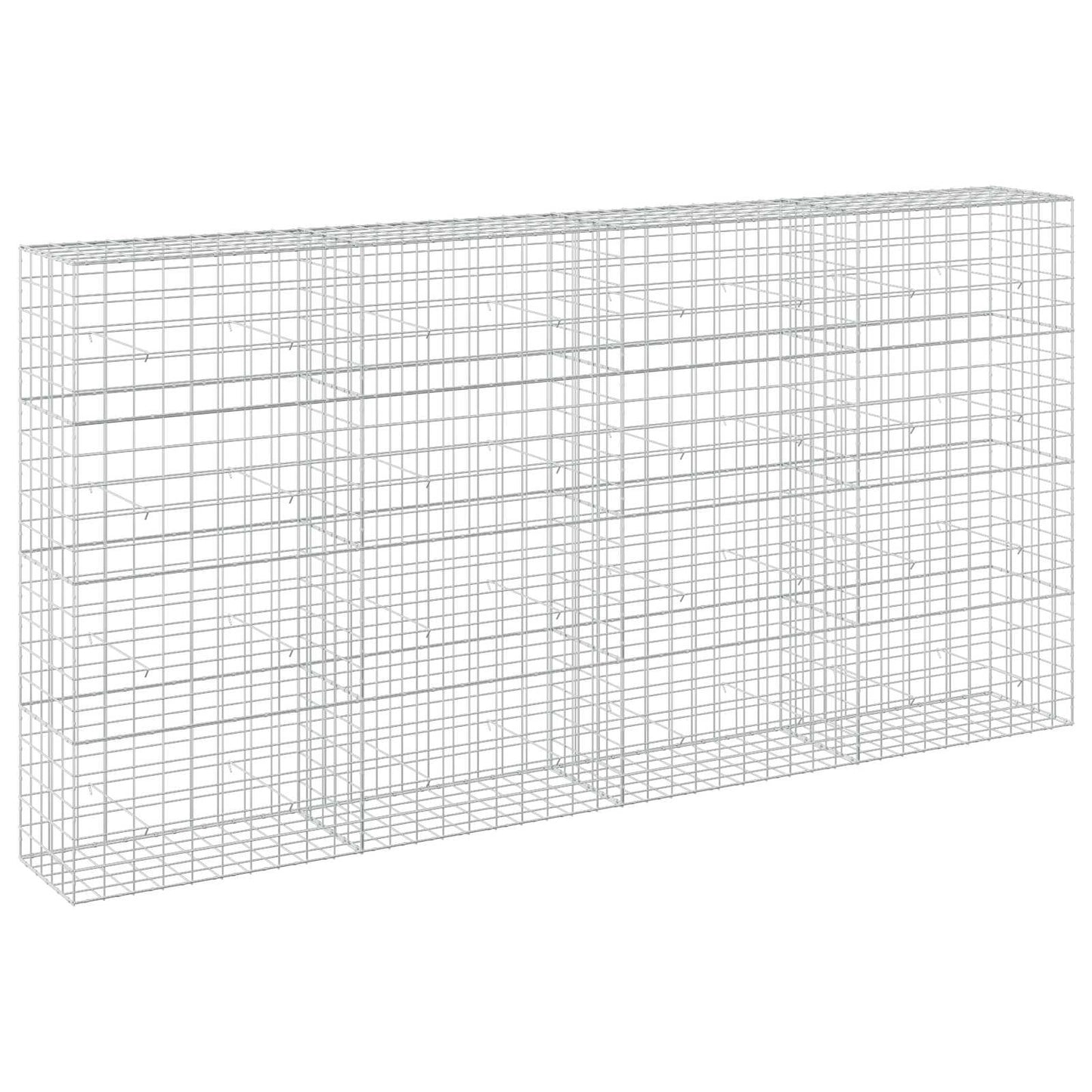 vidaXL Γκαμπιόν με σύρμα 5 mm και πλέγμα 10x10 cm 400x50x200 εκ