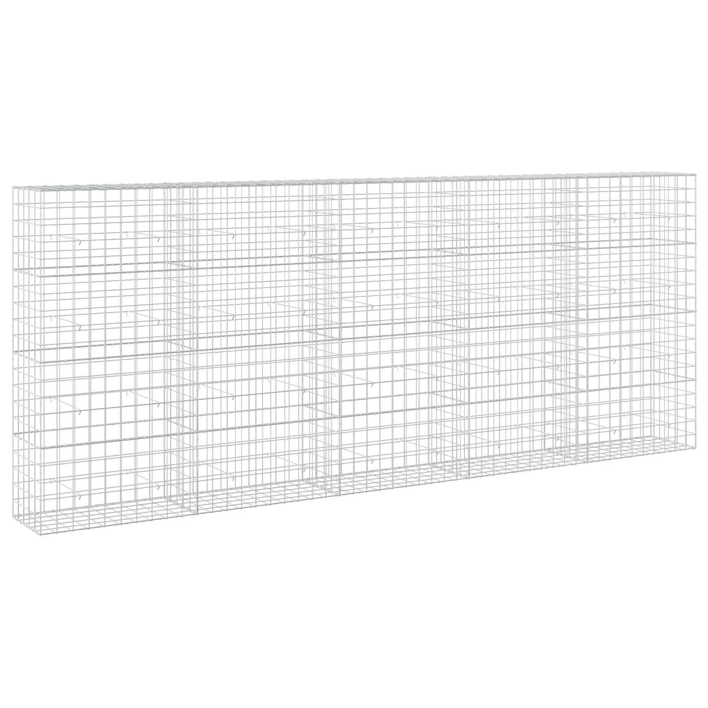 vidaXL Γκαμπιόν με σύρμα 5 mm και πλέγμα 10x10 cm 500x50x200 εκ