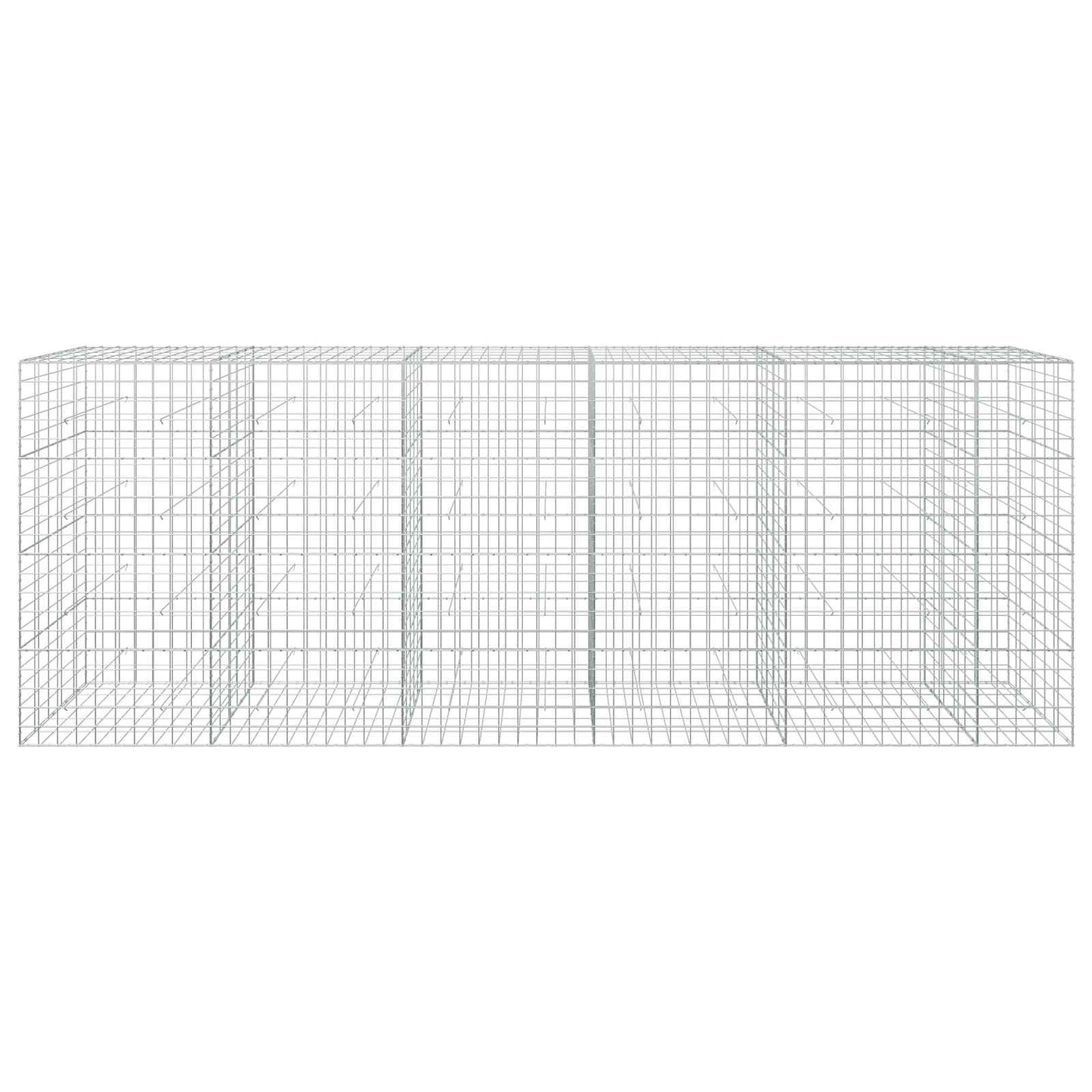 vidaXL Γκαμπιόν με σύρμα 5 mm και πλέγμα 10x10 cm 550x50x200 εκ.