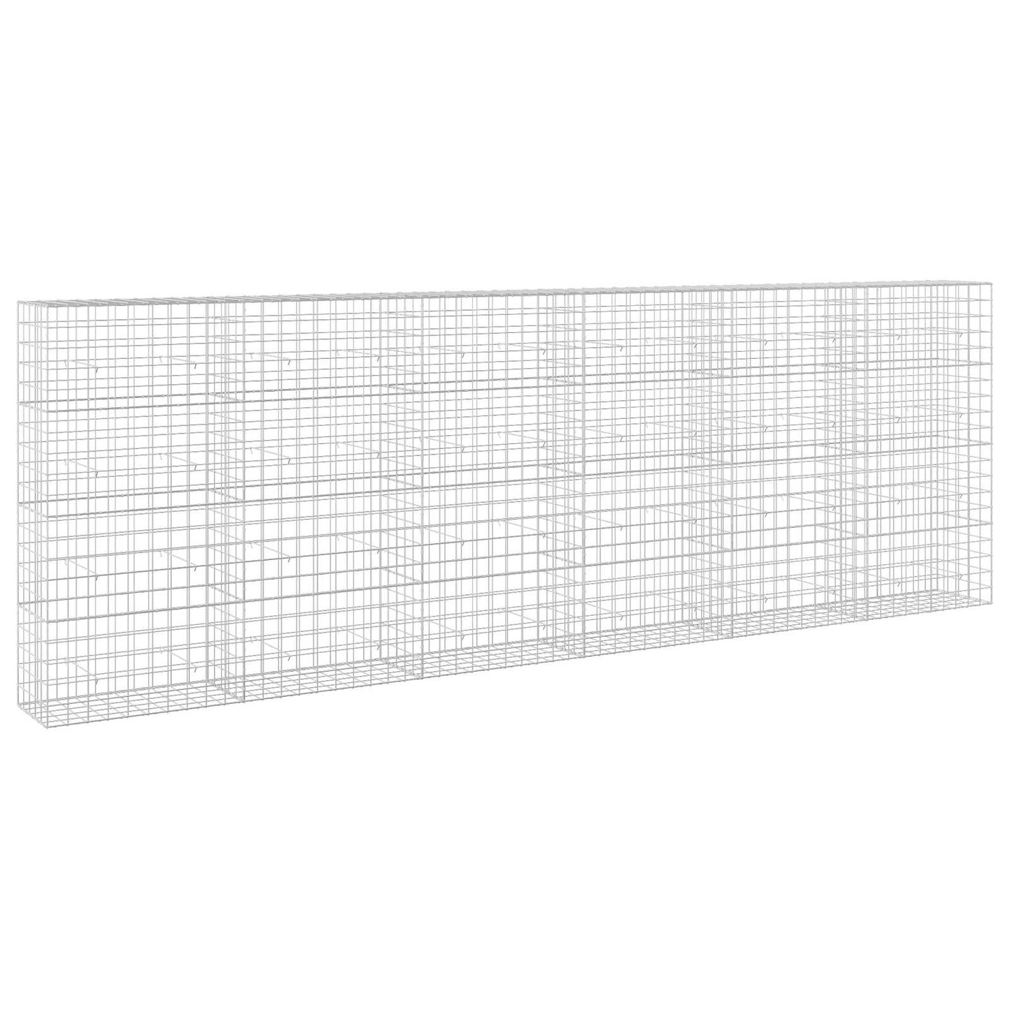 vidaXL Γκαμπιόν με σύρμα 5 mm και πλέγμα 10x10 cm 600x50x200 εκ