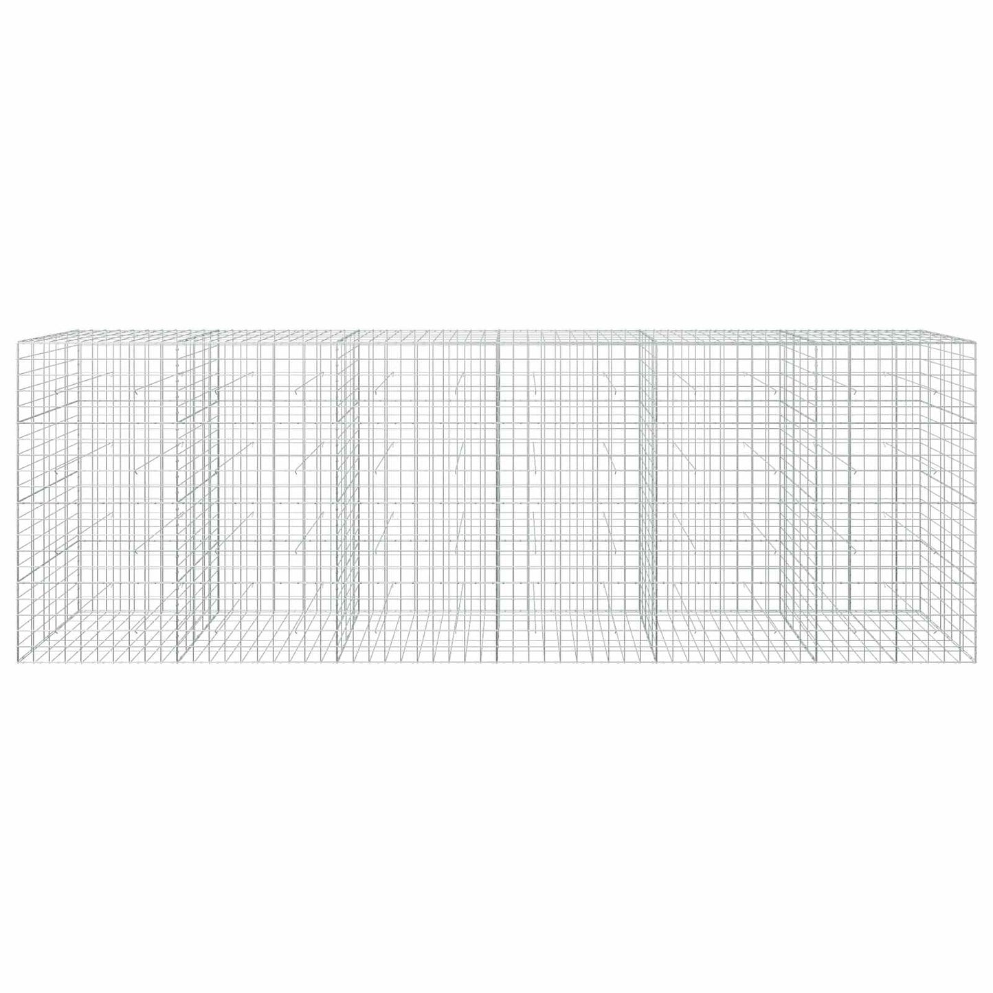 vidaXL Γκαμπιόν με σύρμα 5 mm και πλέγμα 10x10 cm 600x50x200 εκ