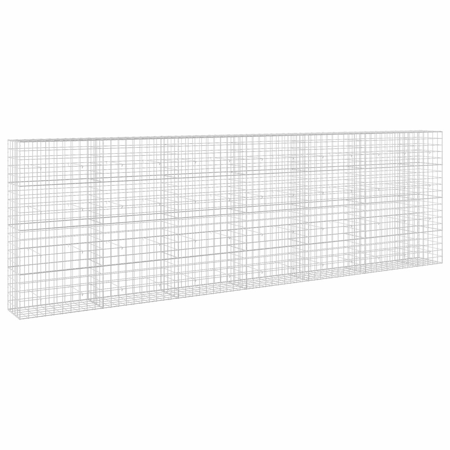 vidaXL Γκαμπιόν με σύρμα 5 mm και πλέγμα 10x10 cm 650x50x200 εκ