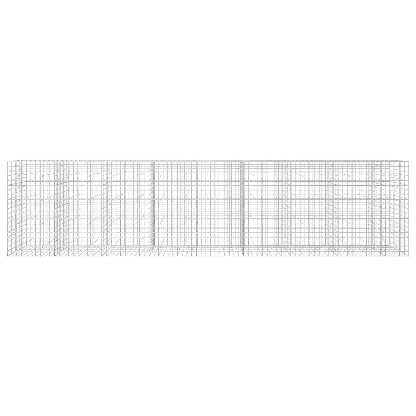 vidaXL Γκαμπιόν με σύρμα 5 mm και πλέγμα 10x10 cm 850x50x200 εκ
