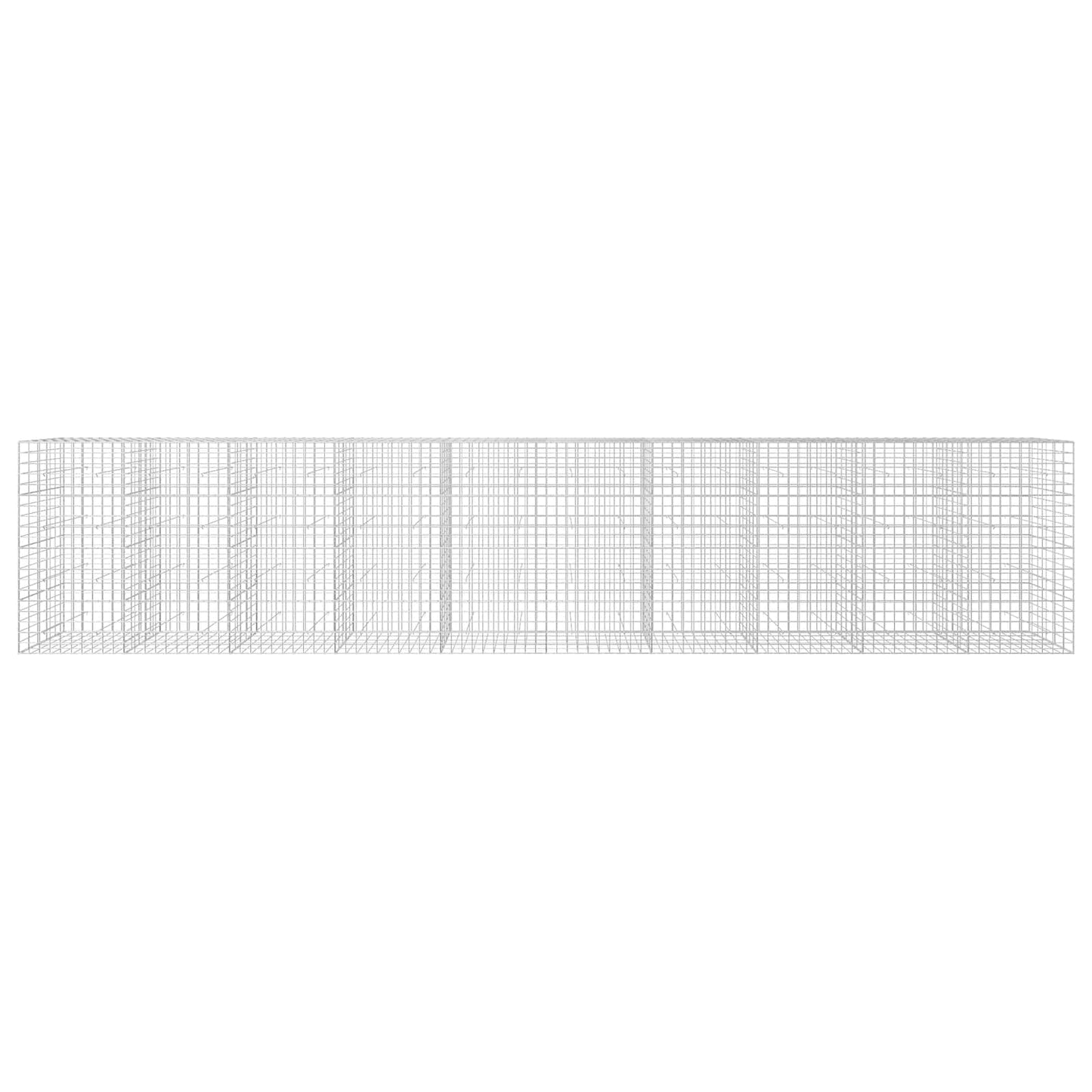 vidaXL Γκαμπιόν με σύρμα 5 mm και πλέγμα 10x10 cm 1000x50x200 εκ