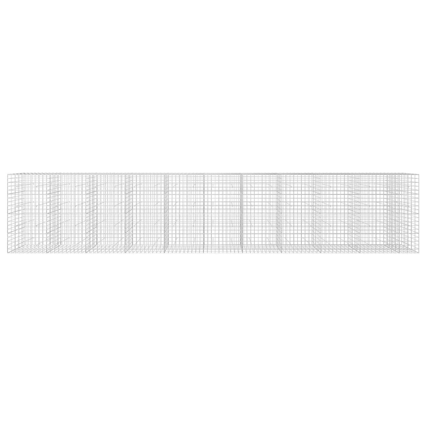 vidaXL Γκαμπιόν με σύρμα 5 mm και πλέγμα 10x10 cm 1050x50x200 εκ