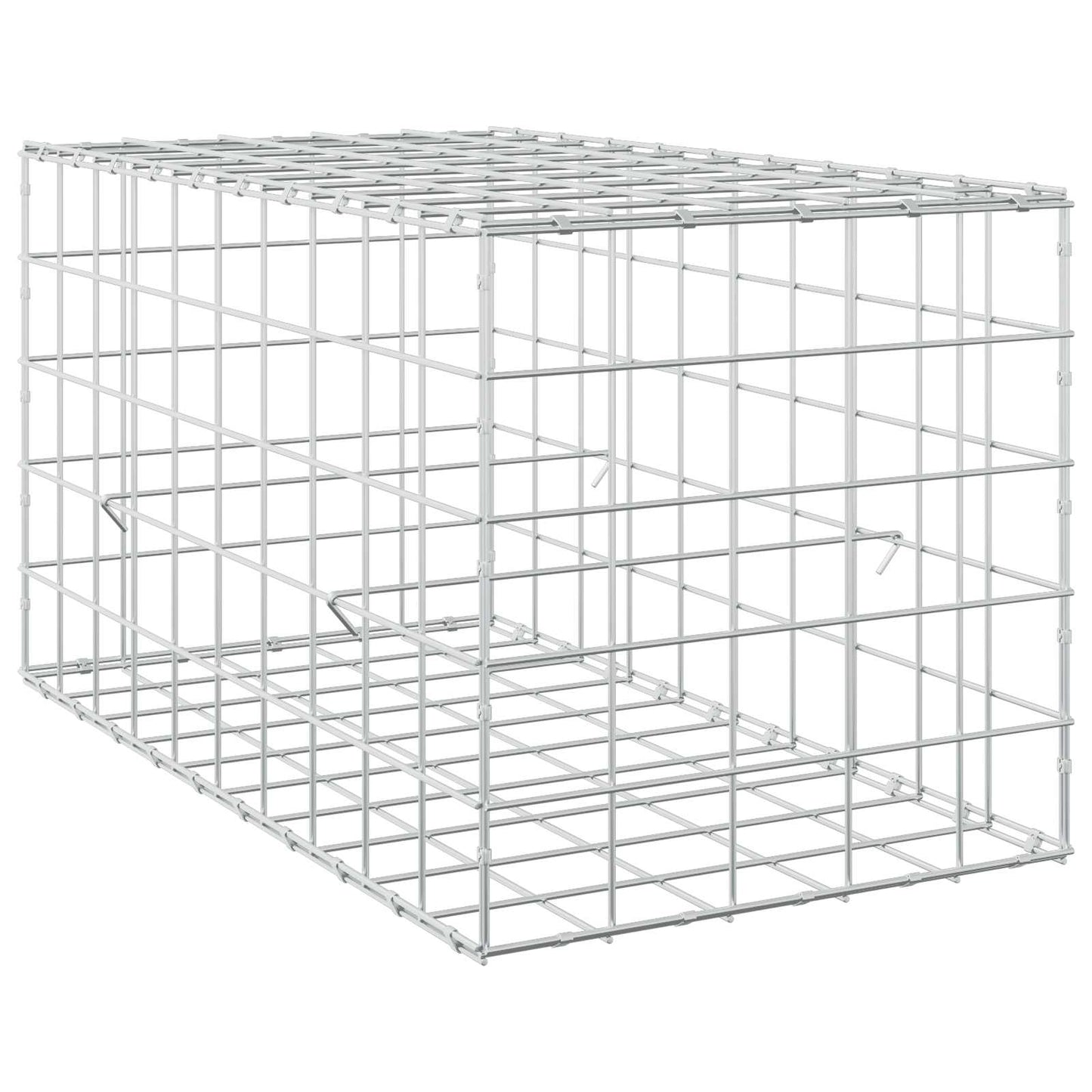 vidaXL Γκαμπιόν με σύρμα 5 mm και πλέγμα 10x10 cm 50x100x50 εκ