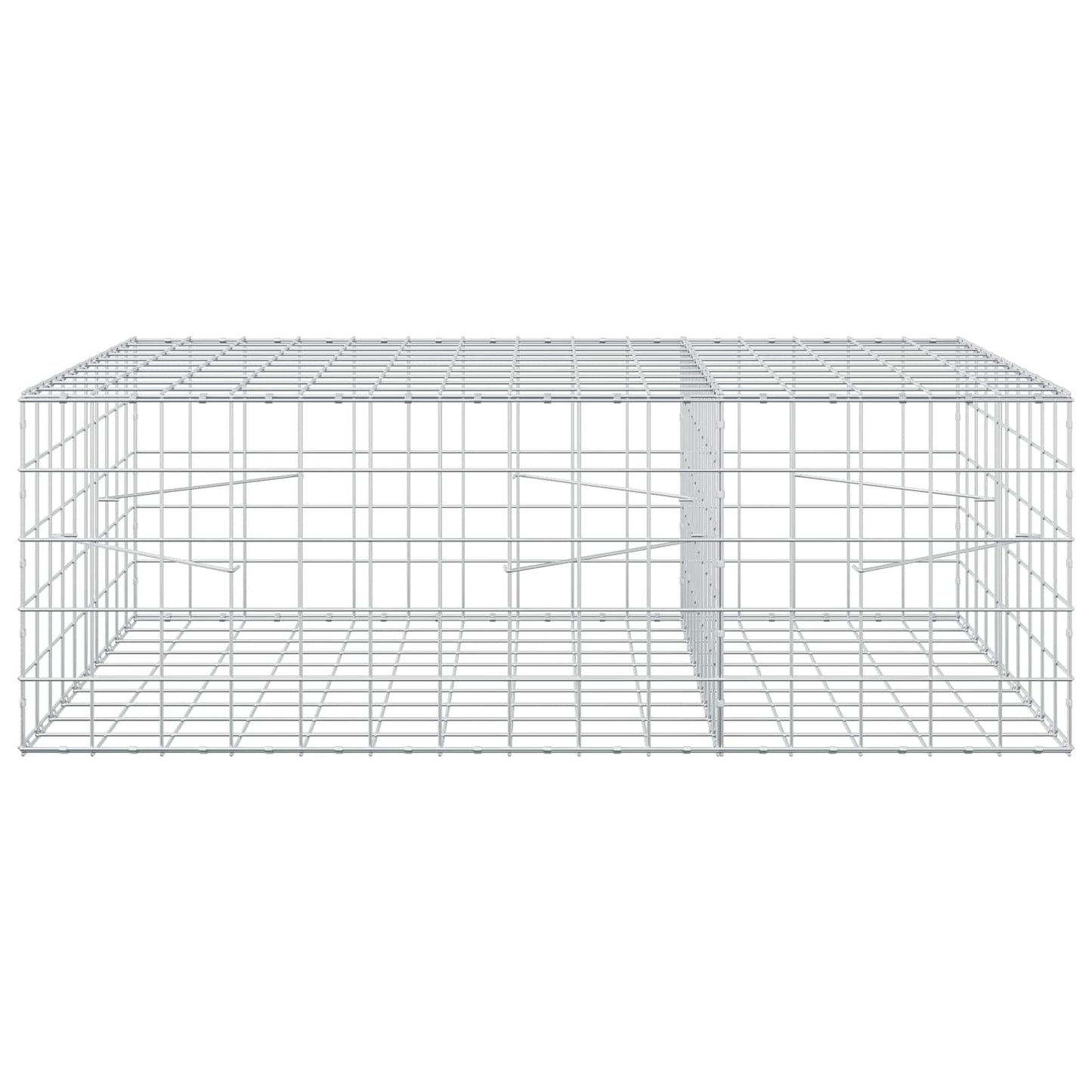 vidaXL Γκαμπιόν με σύρμα 5 mm και πλέγμα 10x10 cm 150x100x50 εκ