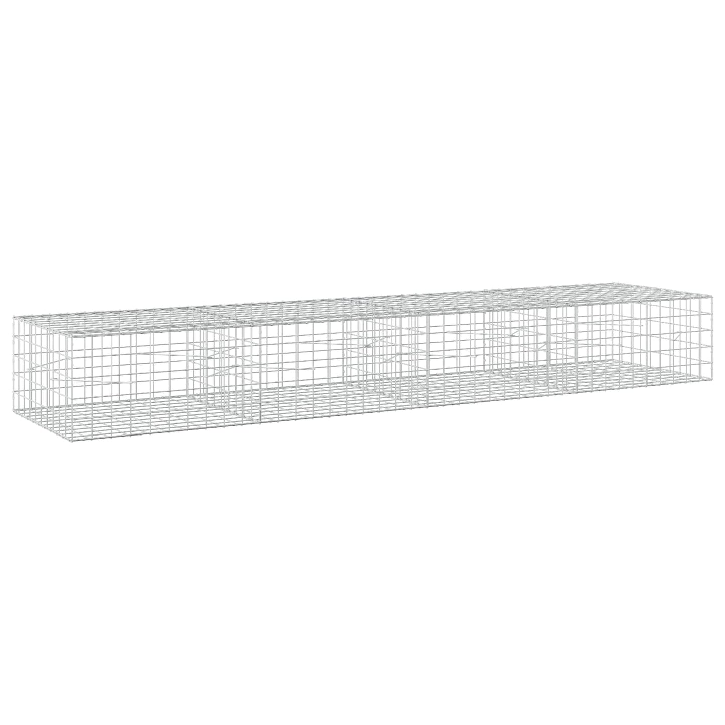 vidaXL Γκαμπιόν με σύρμα 5 mm και πλέγμα 10x10 cm 400x100x50 εκ.