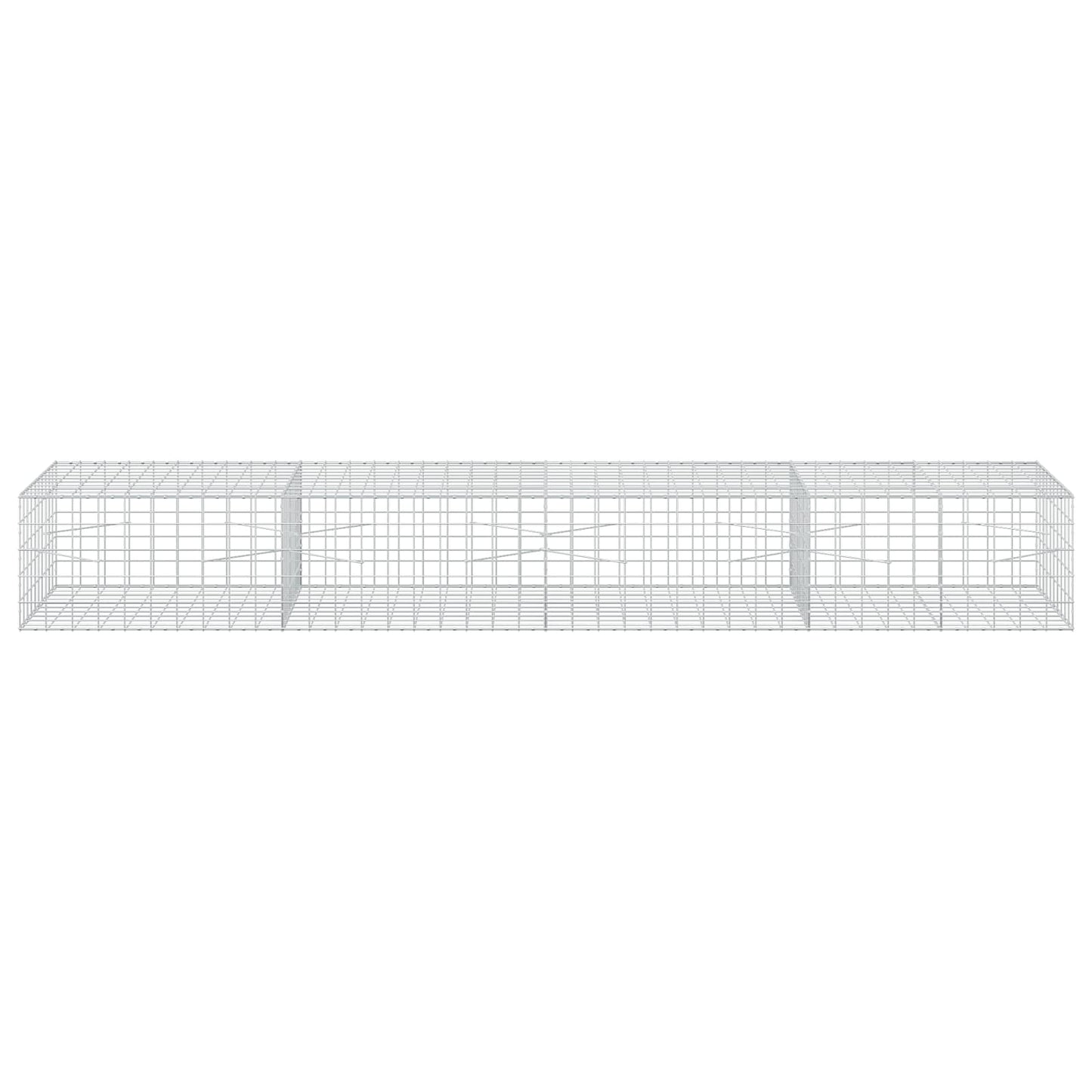 vidaXL Γκαμπιόν με σύρμα 5 mm και πλέγμα 10x10 cm 400x100x50 εκ.
