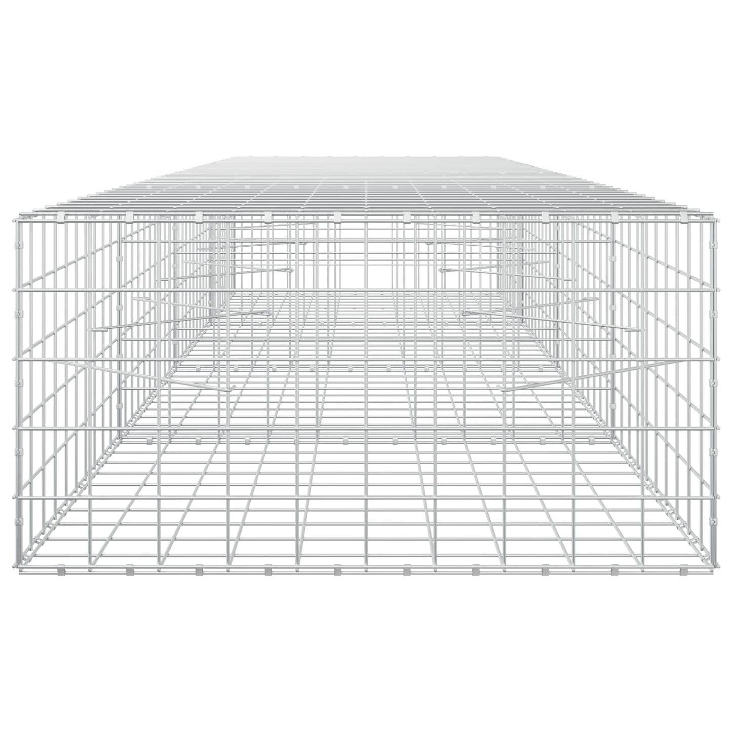vidaXL Γκαμπιόν με σύρμα 5 mm και πλέγμα 10x10 cm 400x100x50 εκ.
