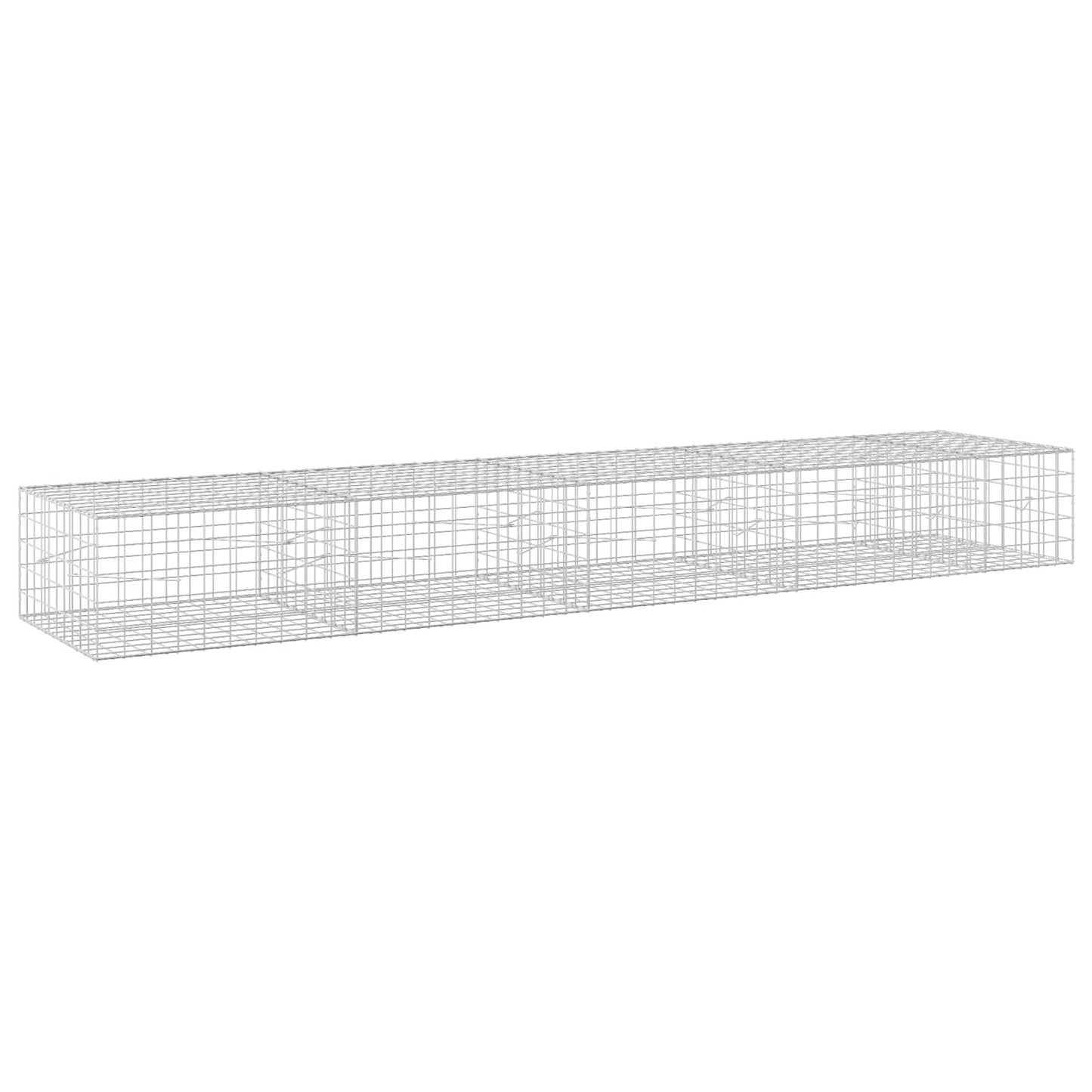 vidaXL Γκαμπιόν με σύρμα 5 mm και πλέγμα 10x10 cm 450x100x50 εκ