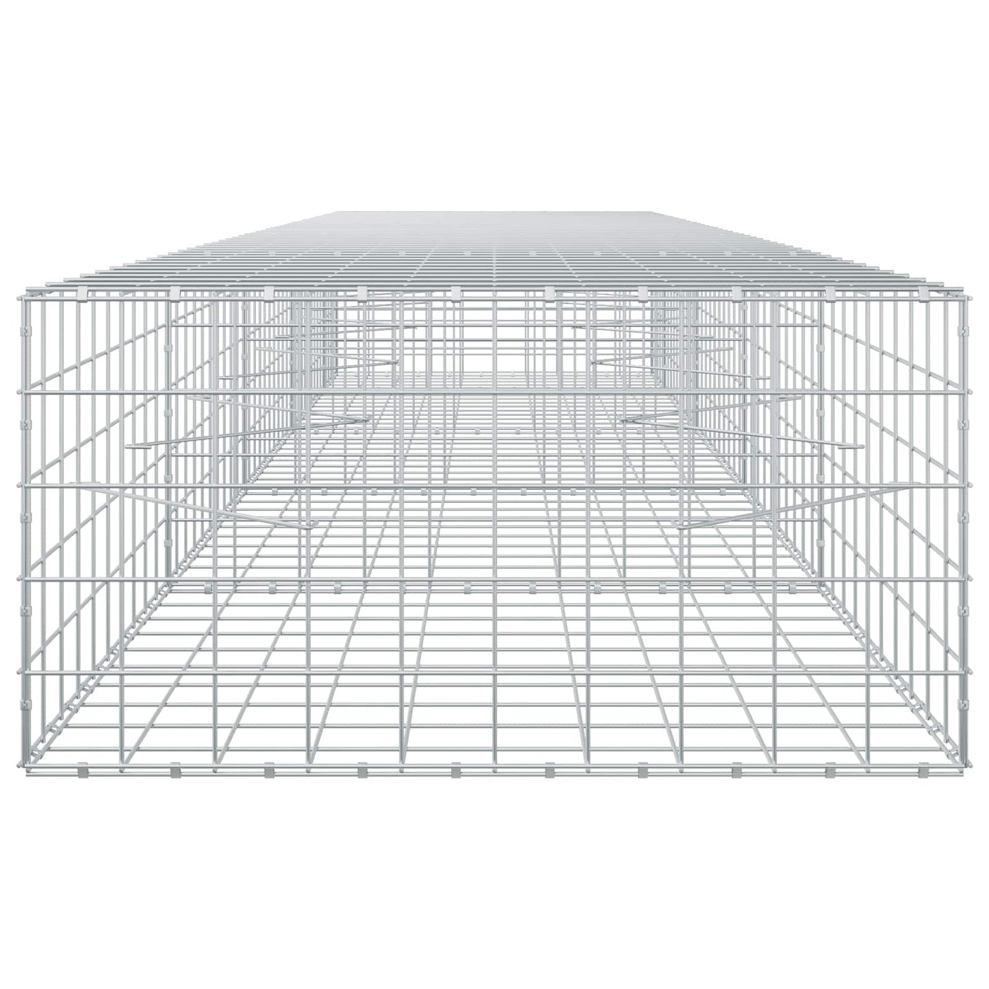 vidaXL Γκαμπιόν με σύρμα 5 mm και πλέγμα 10x10 cm 450x100x50 εκ