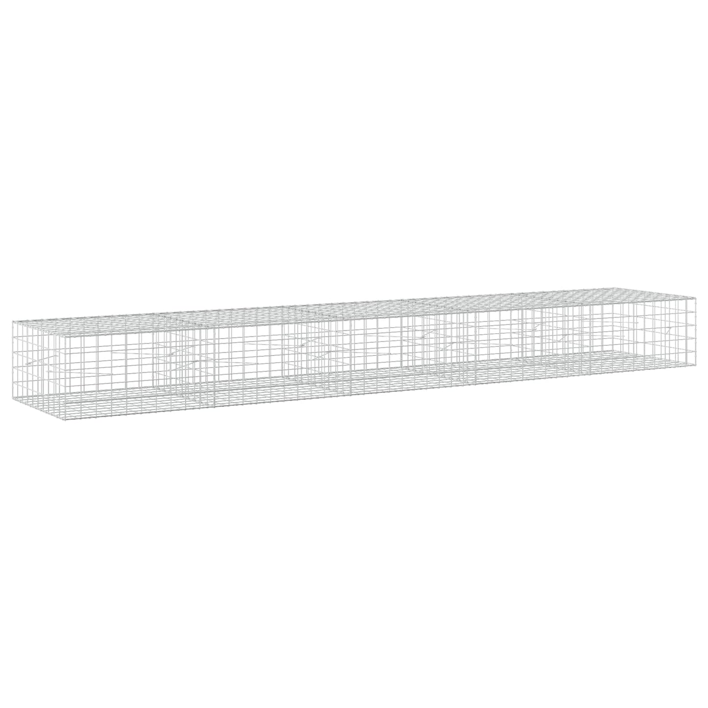 vidaXL Γκαμπιόν με σύρμα 5 mm και πλέγμα 10x10 cm 500x100x50 εκ