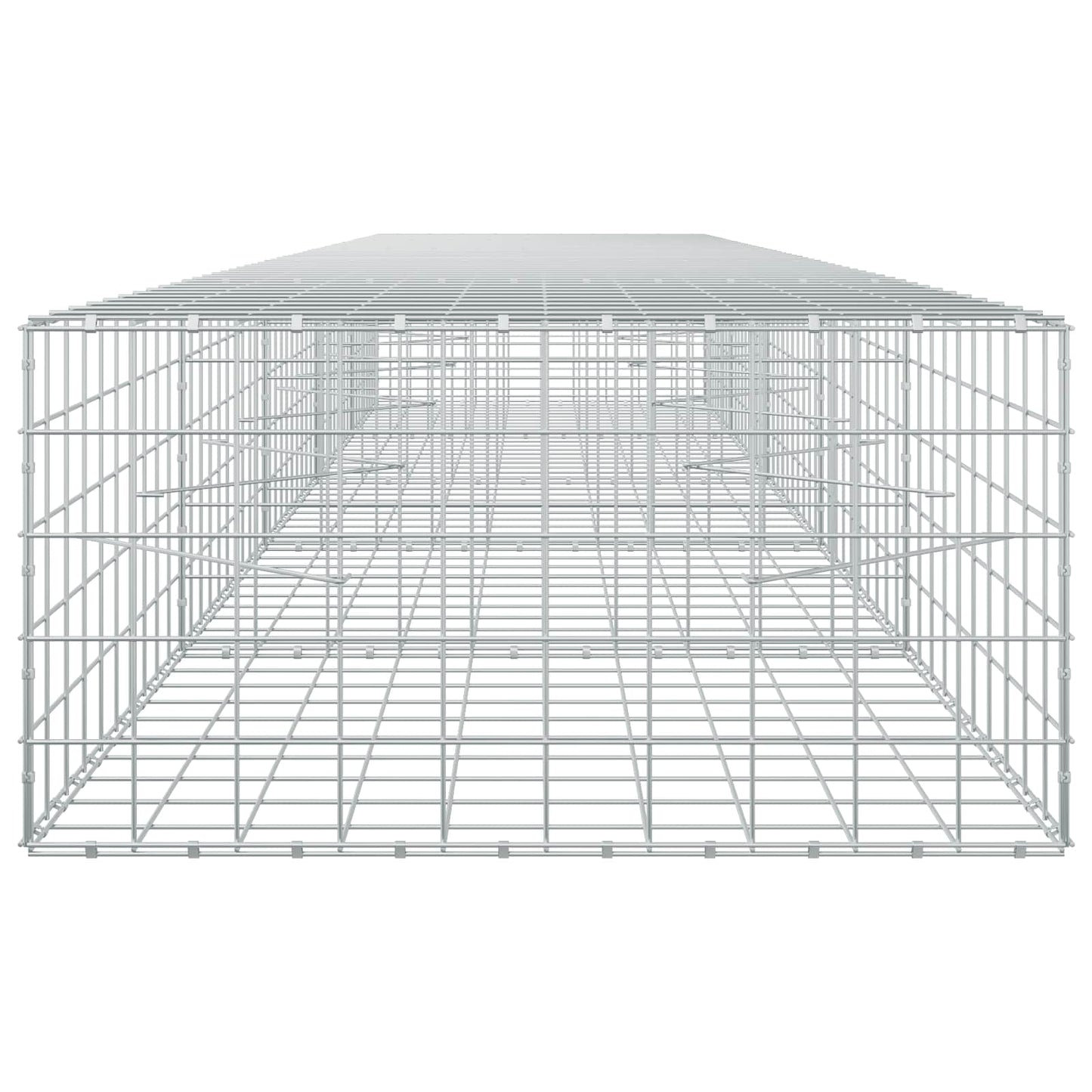 vidaXL Γκαμπιόν με σύρμα 5 mm και πλέγμα 10x10 cm 500x100x50 εκ