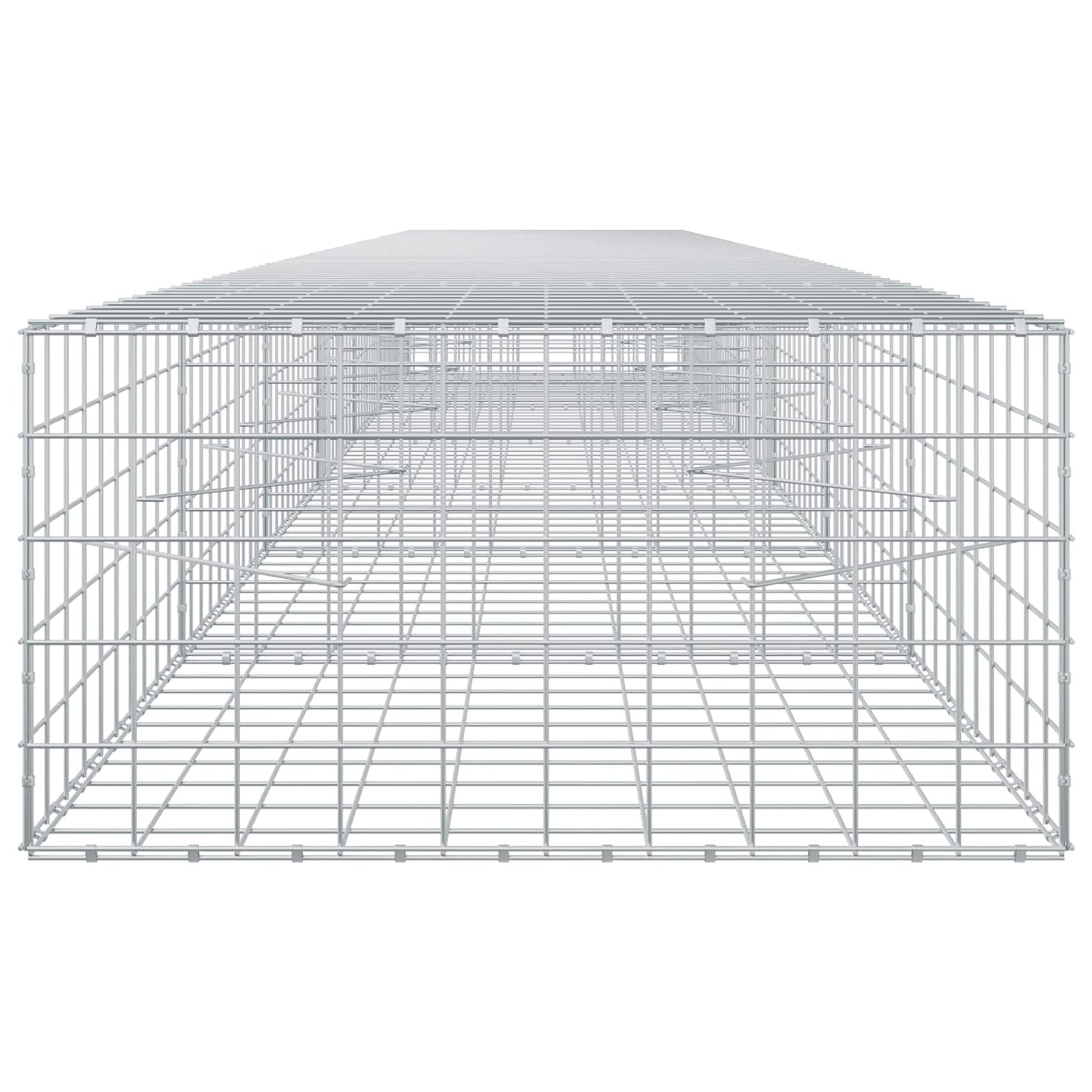 vidaXL Γκαμπιόν με σύρμα 5 mm και πλέγμα 10x10 cm 650x100x50 εκ.