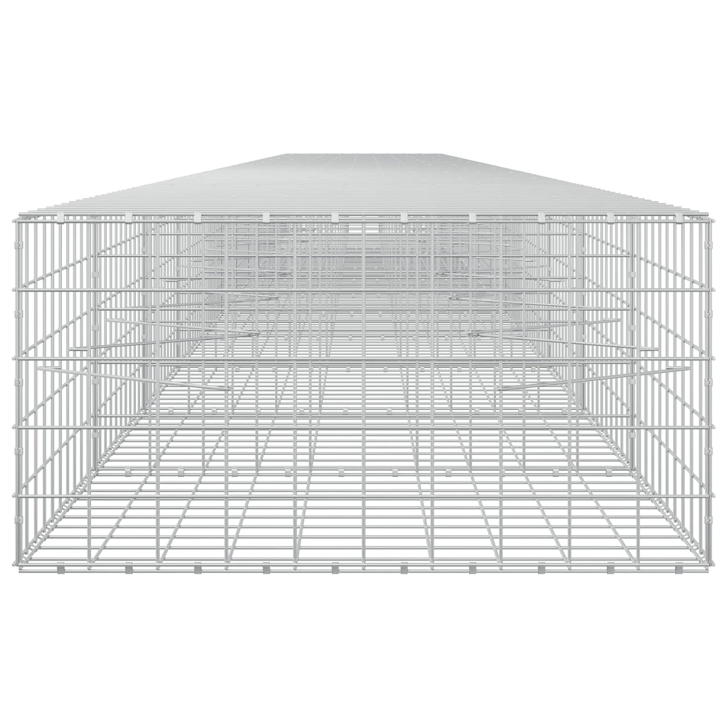 vidaXL Γκαμπιόν με σύρμα 5 mm και πλέγμα 10x10 cm 1200x100x50 εκ