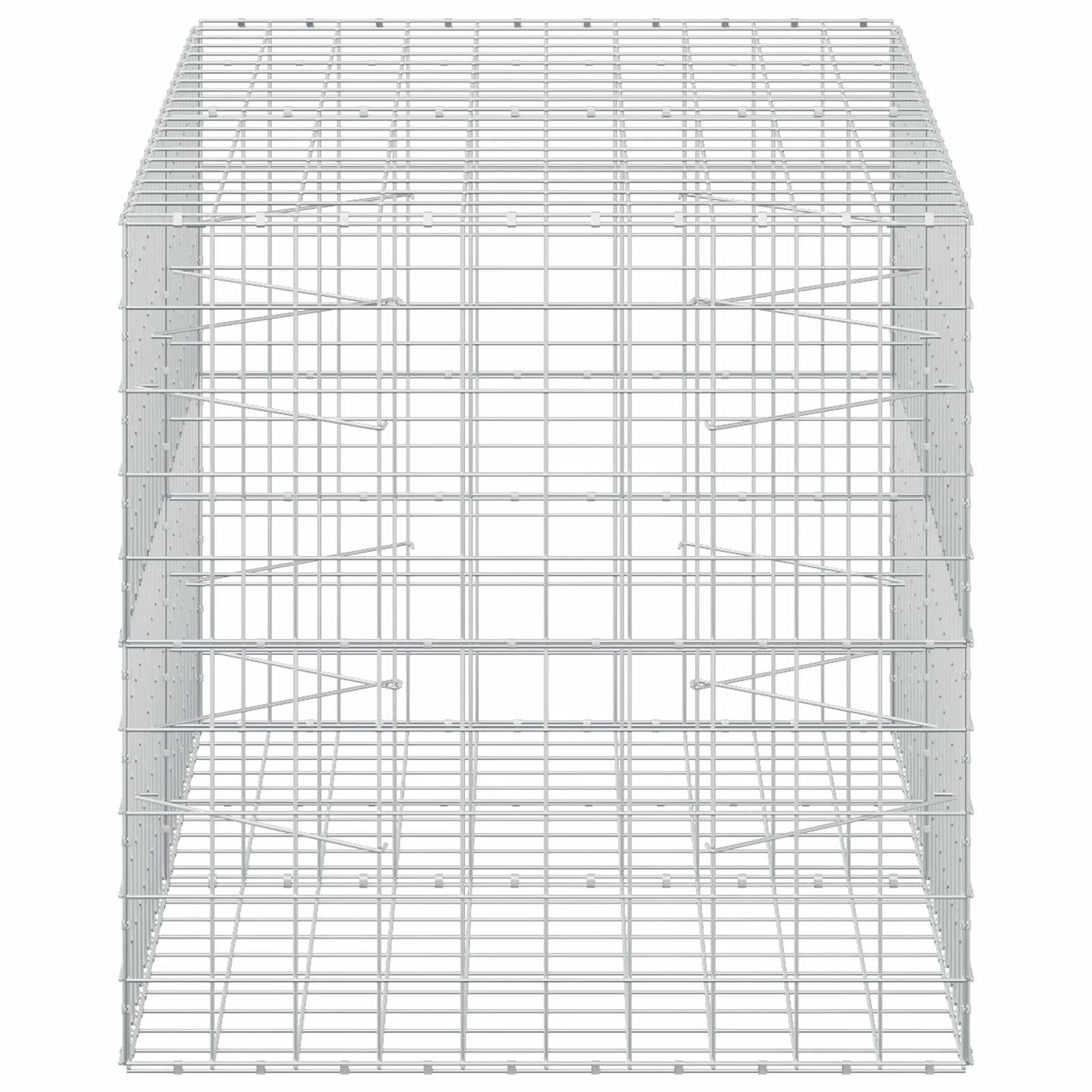 vidaXL Γκαμπιόν με σύρμα 5 mm και πλέγμα 10x10 cm 200x100x100 εκ.