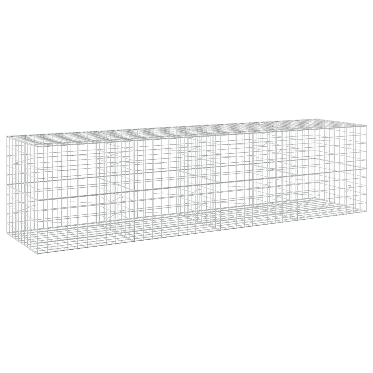 vidaXL Γκαμπιόν με σύρμα 5 mm και πλέγμα 10x10 cm 400x100x100 εκ