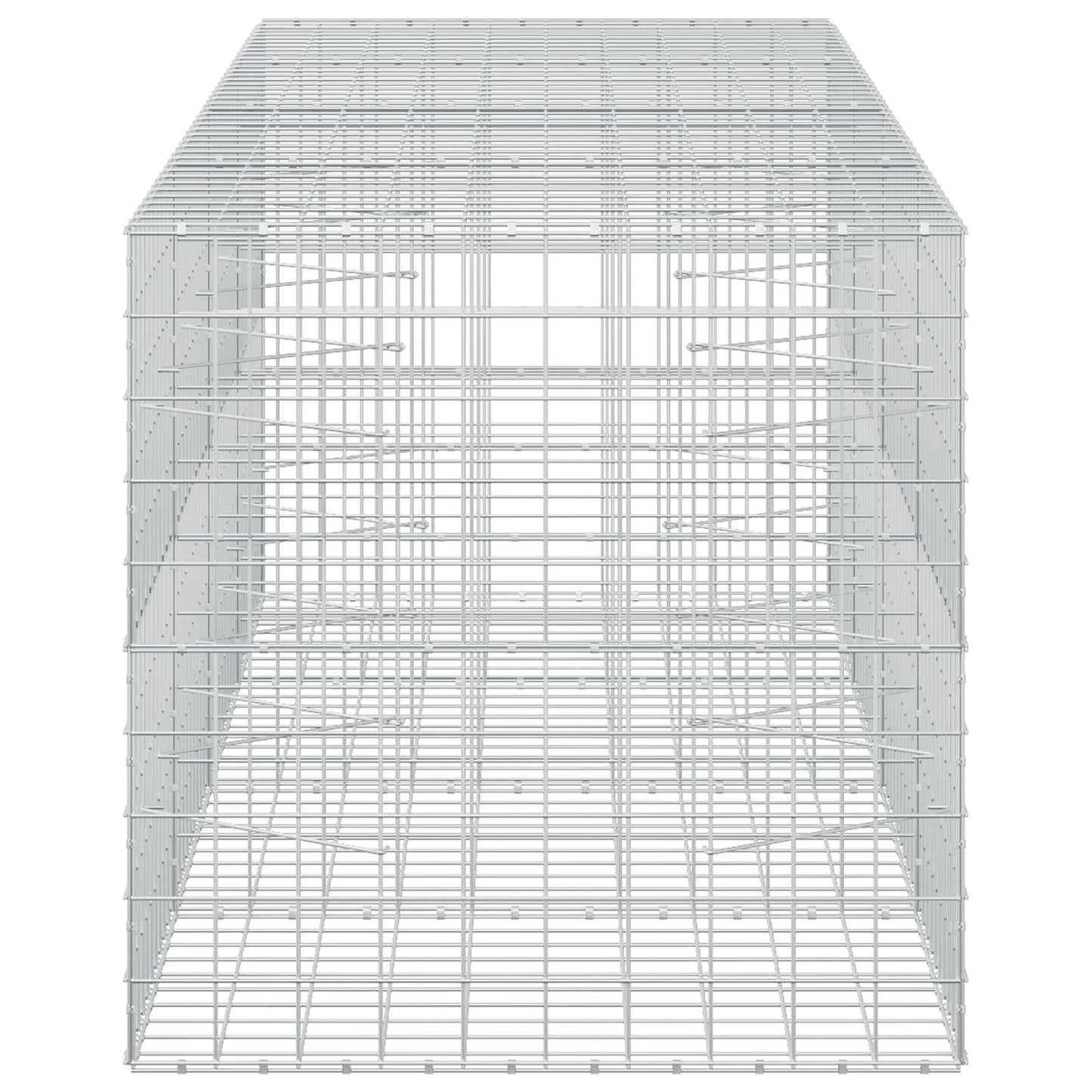 vidaXL Γκαμπιόν με σύρμα 5 mm και πλέγμα 10x10 cm 400x100x100 εκ