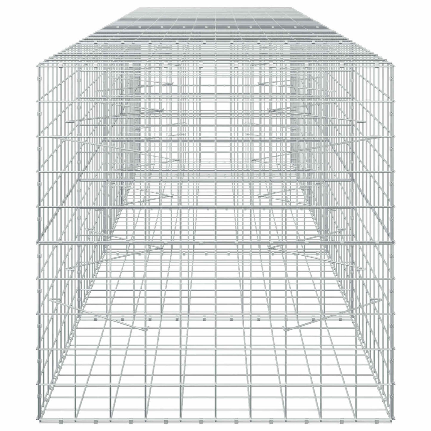 vidaXL Γκαμπιόν με σύρμα 5 mm και πλέγμα 10x10 cm 450x100x100 εκ