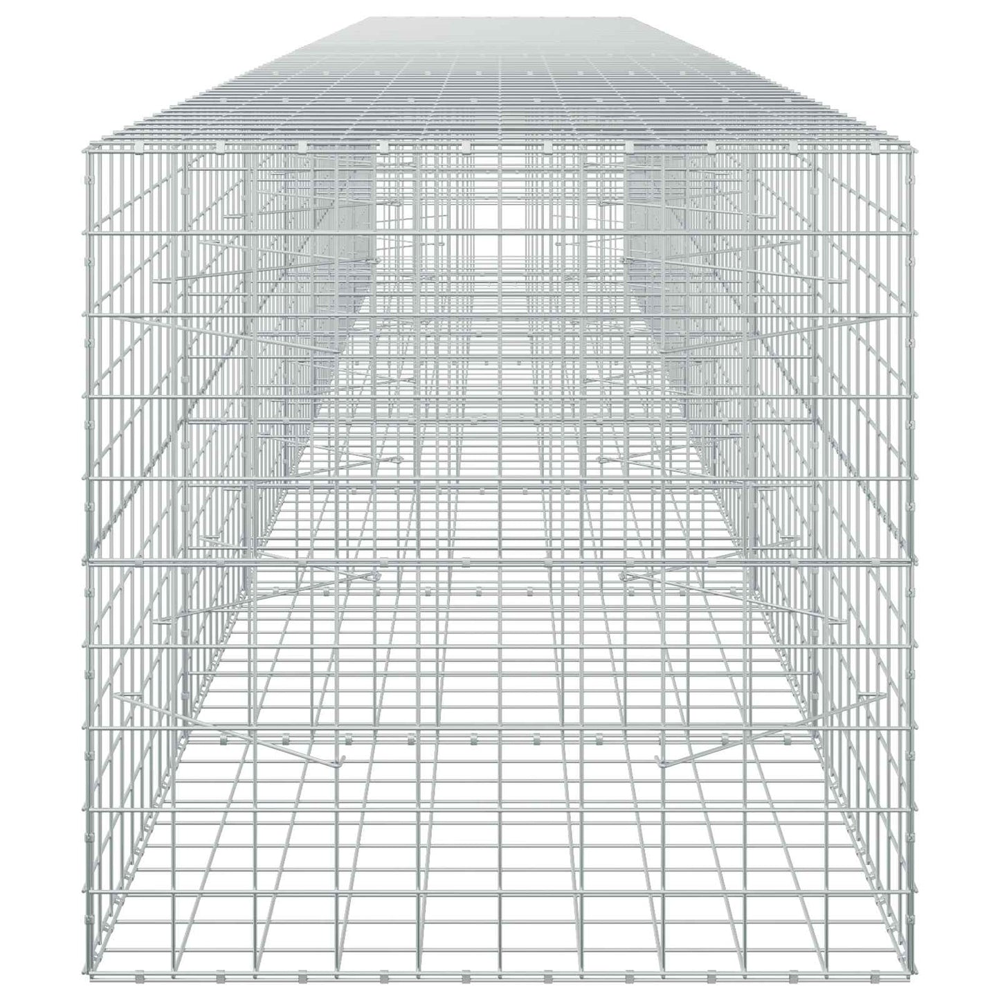 vidaXL Γκαμπιόν με σύρμα 5 mm και πλέγμα 10x10 cm 700x100x100 εκ.