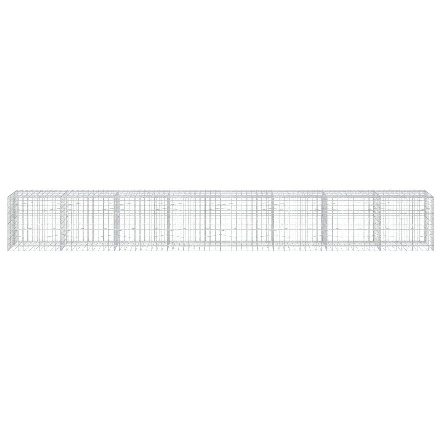 vidaXL Γκαμπιόν με σύρμα 5 mm και πλέγμα 10x10 cm 800x100x100 εκ.