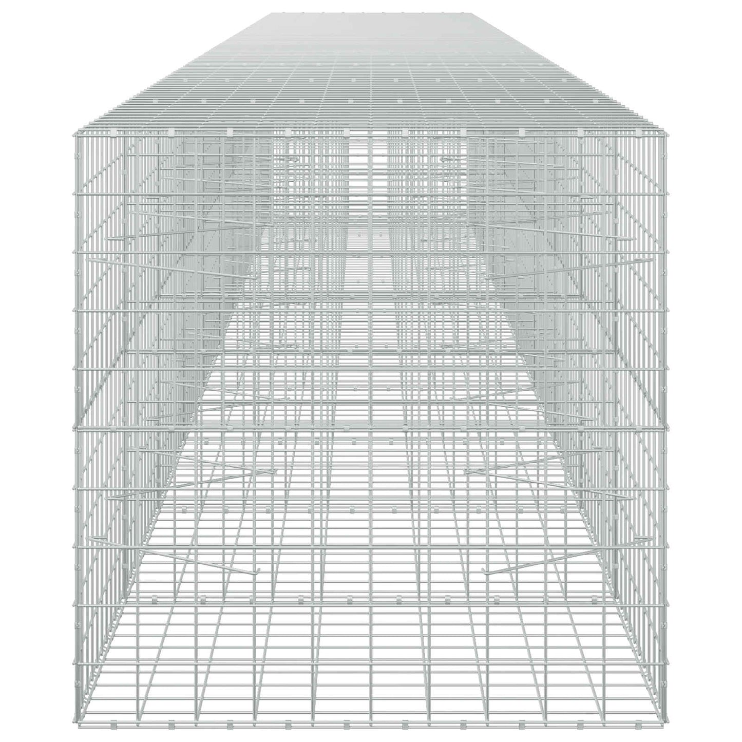 vidaXL Γκαμπιόν με σύρμα 5 mm και πλέγμα 10x10 cm 1000x100x100 εκ.